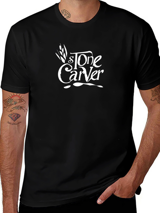 Stone Carver Black Graphic Tee - Stylish & Comfortable