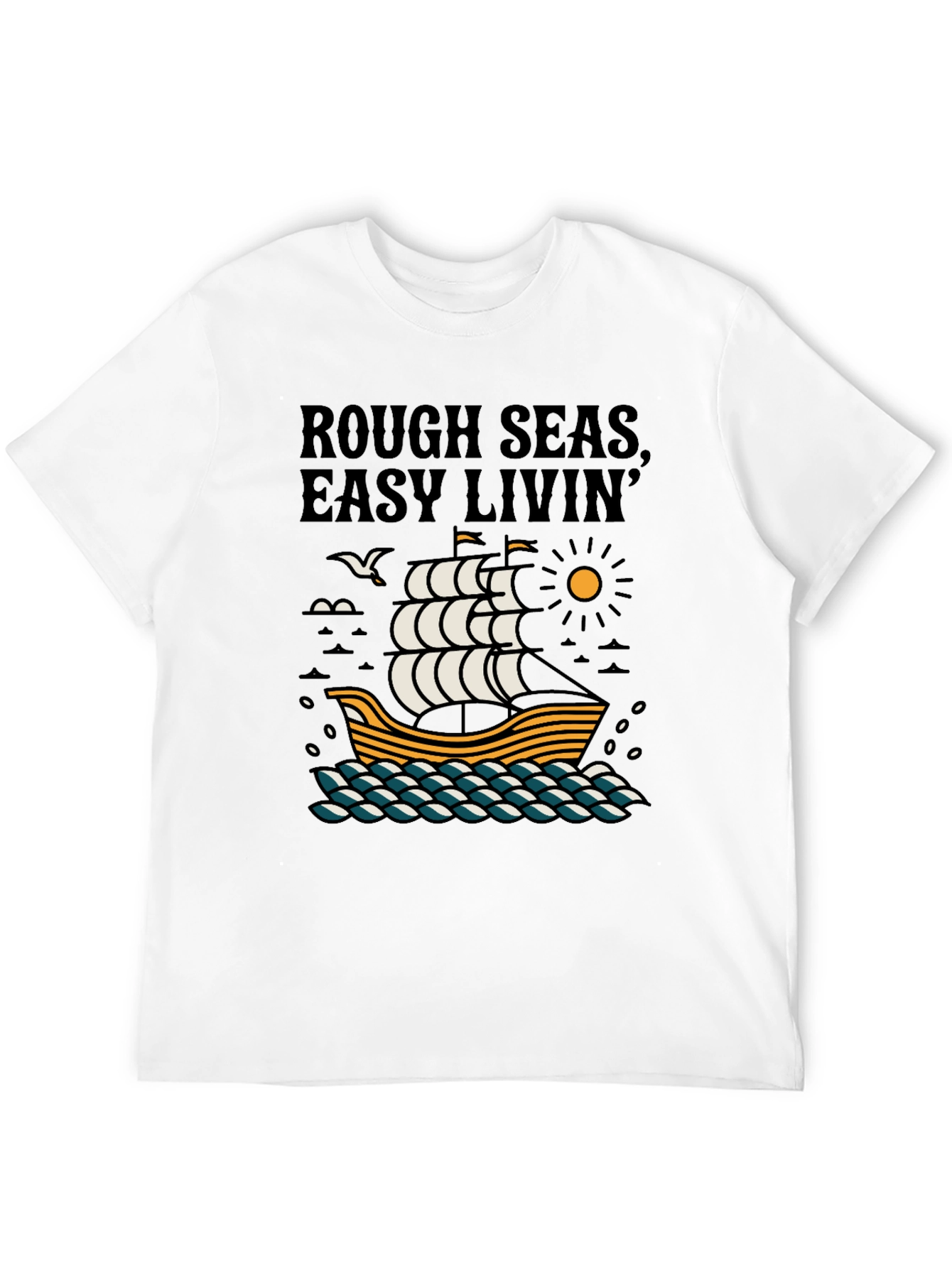 Rough Seas Easy Livin Graphic Tee