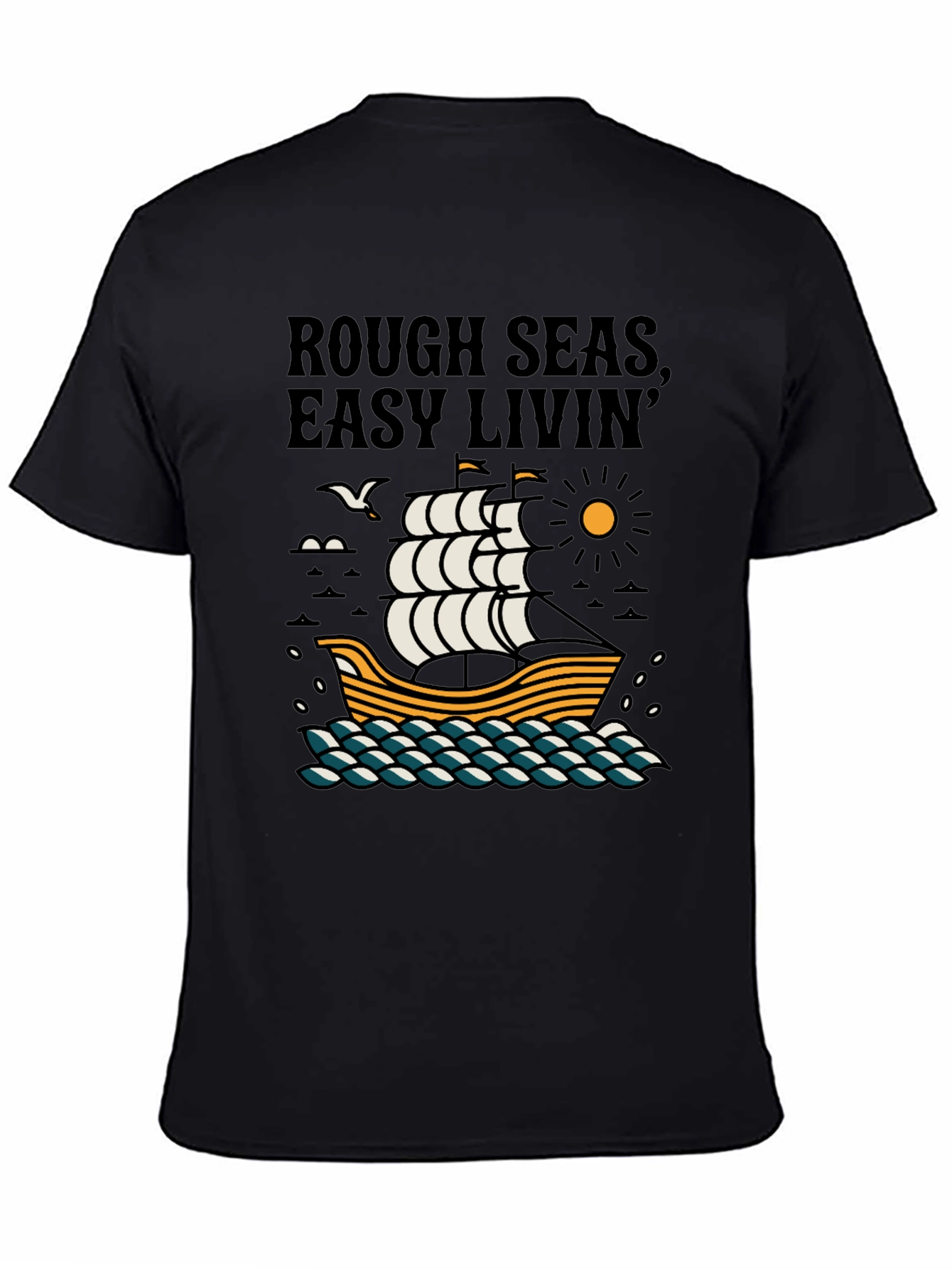 Rough Seas Easy Livin Graphic Tee