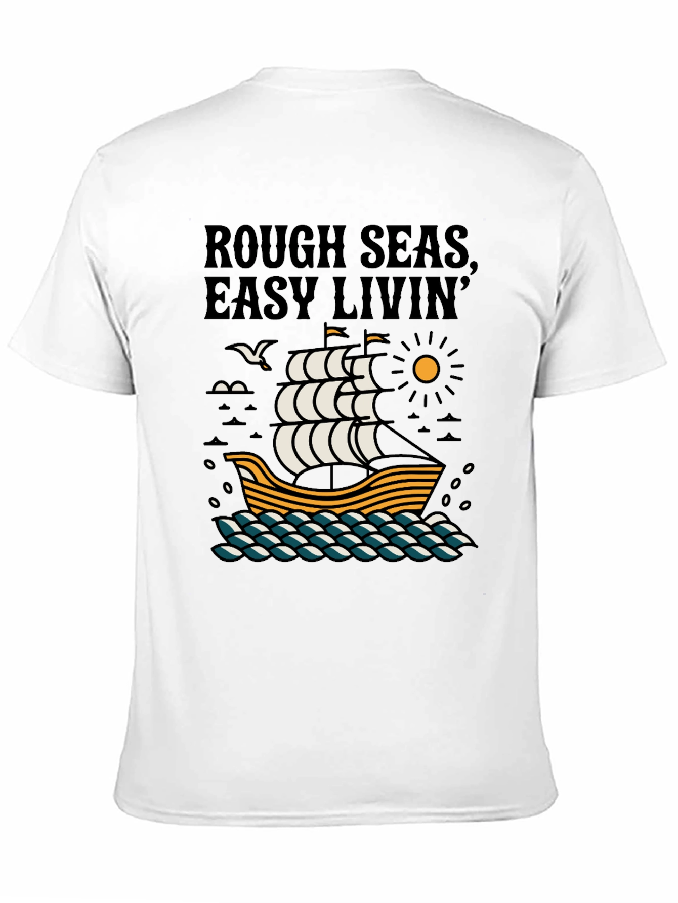 Rough Seas Easy Livin Graphic Tee