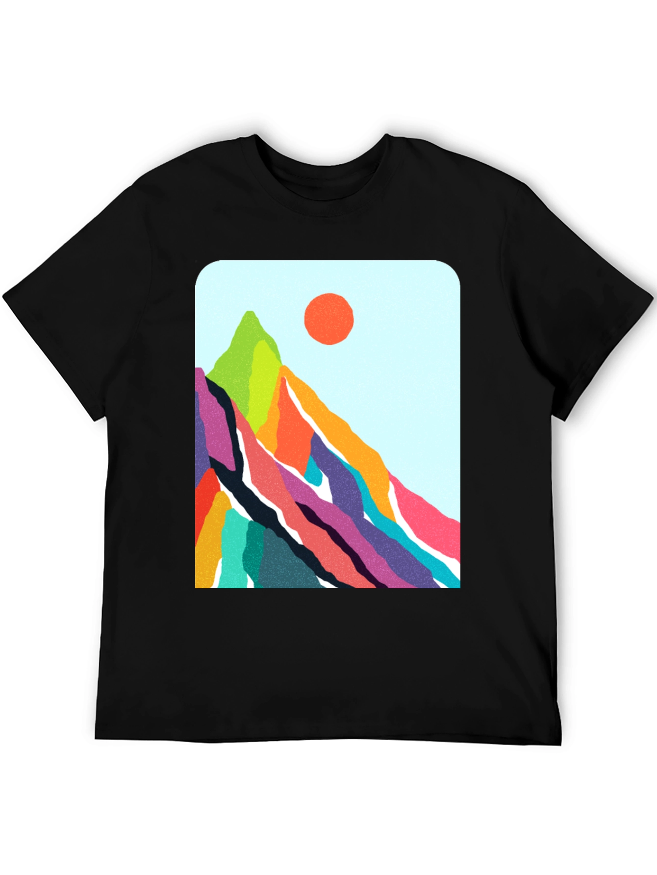 Vibrant Mountain Graphic Tee - Nature Inspired Design