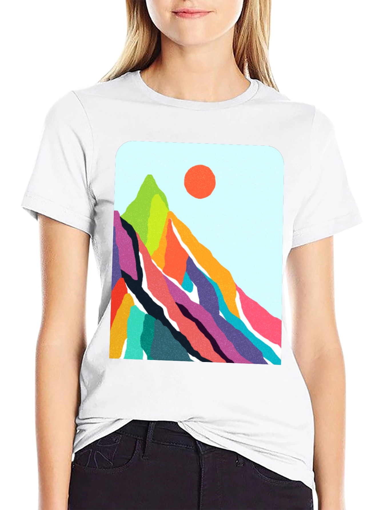 Vibrant Mountain Graphic Tee - Nature Inspired Design