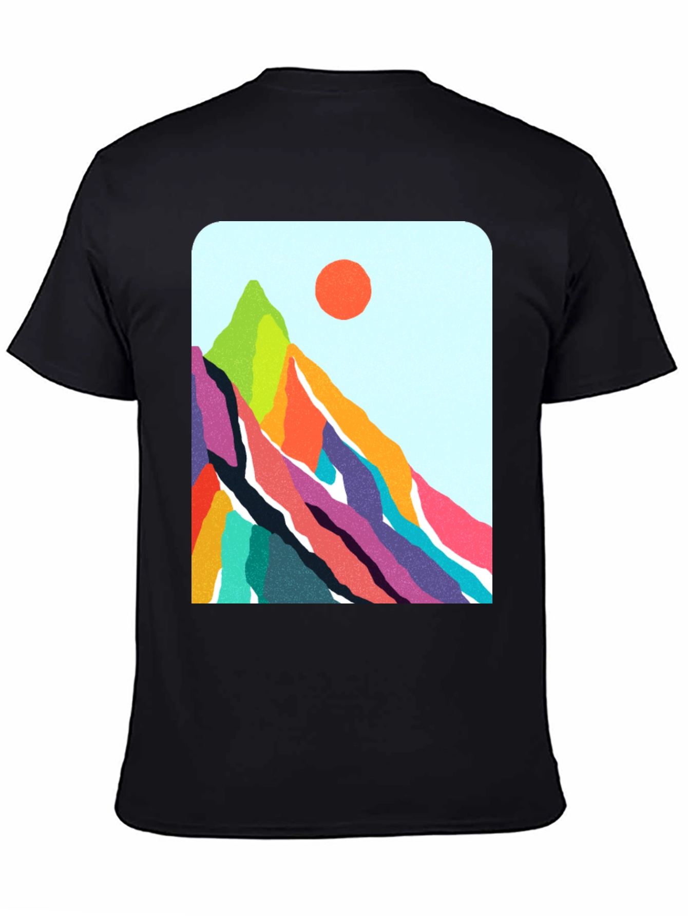 Vibrant Mountain Graphic Tee - Nature Inspired Design