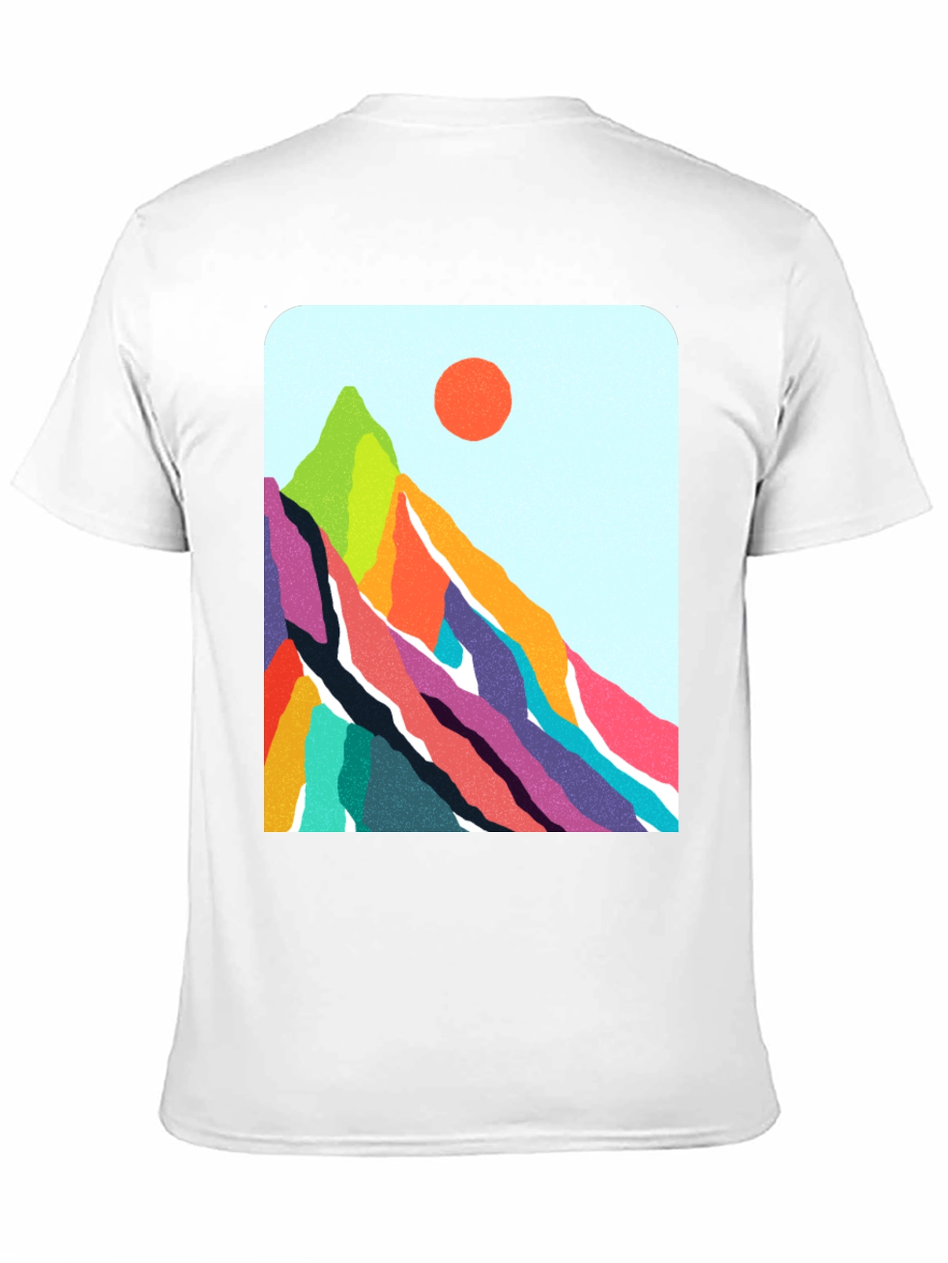 Vibrant Mountain Graphic Tee - Nature Inspired Design