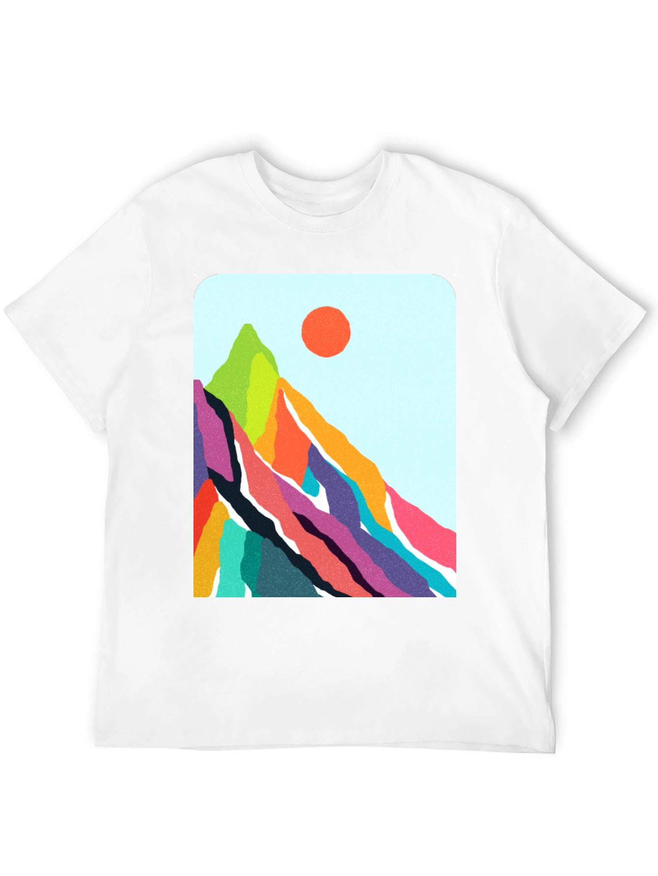 Vibrant Mountain Graphic Tee - Nature Inspired Design