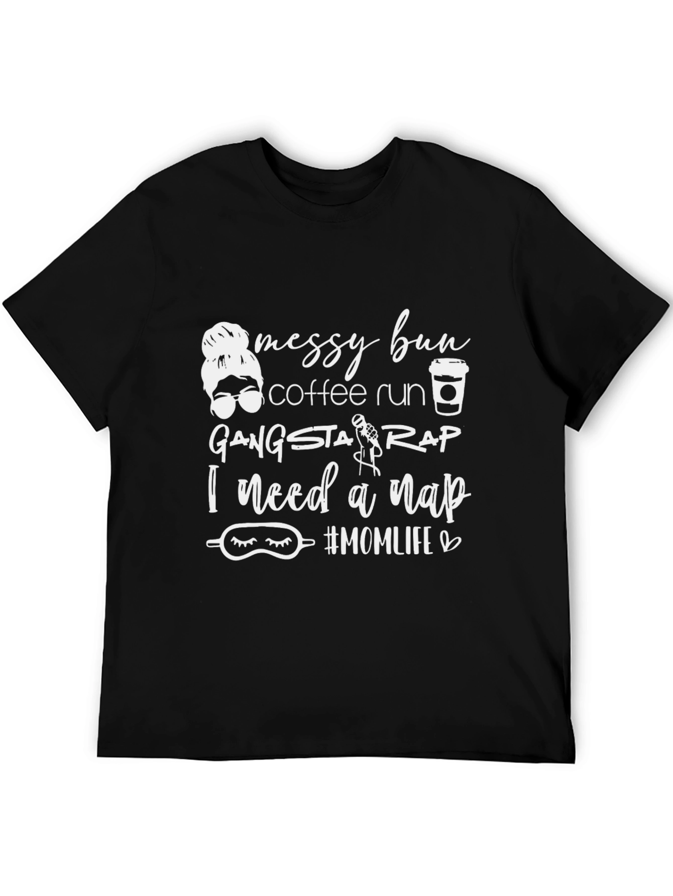 Messy Bun Coffee Run Graphic Tee