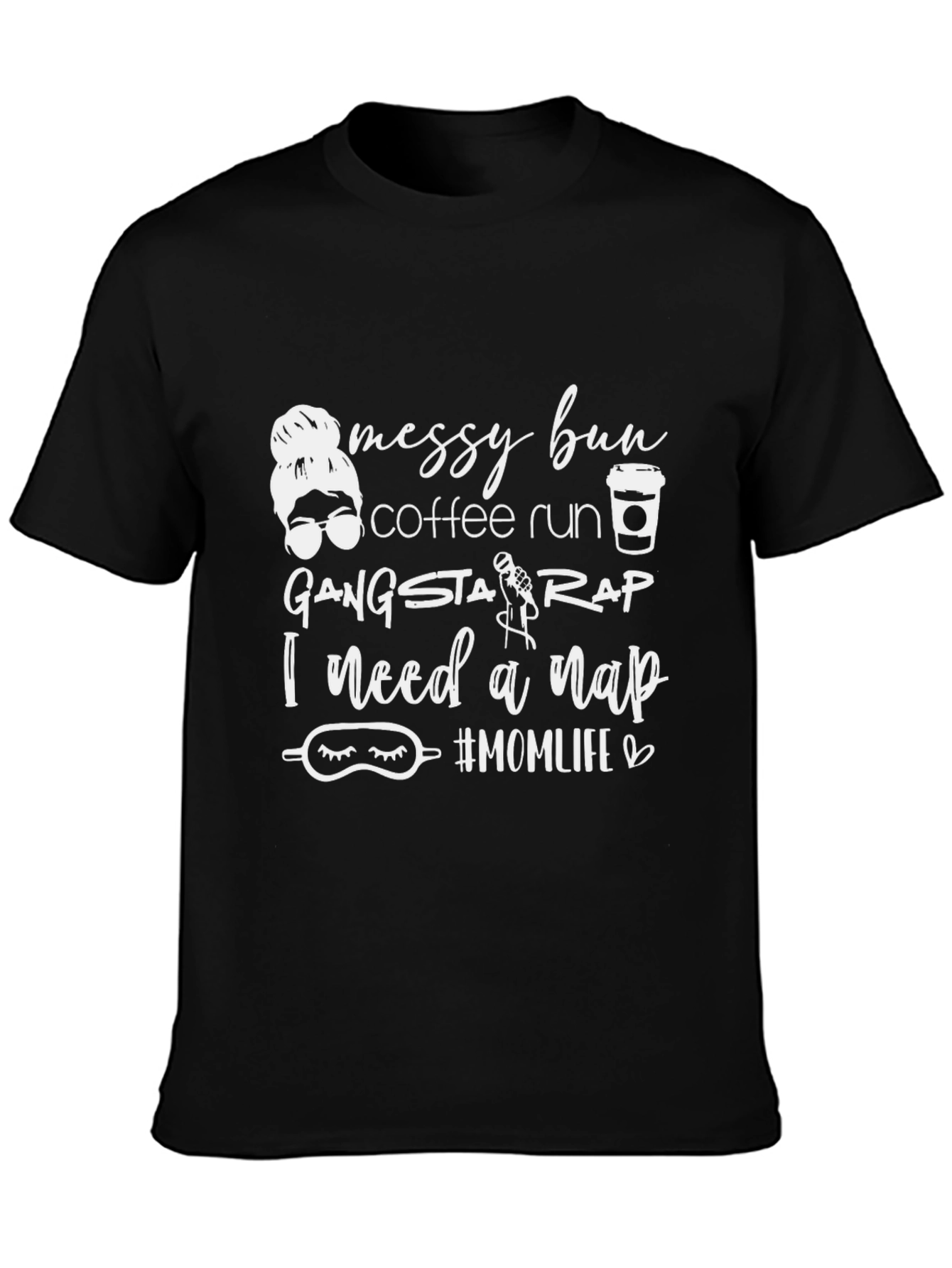 Messy Bun Coffee Run Graphic Tee