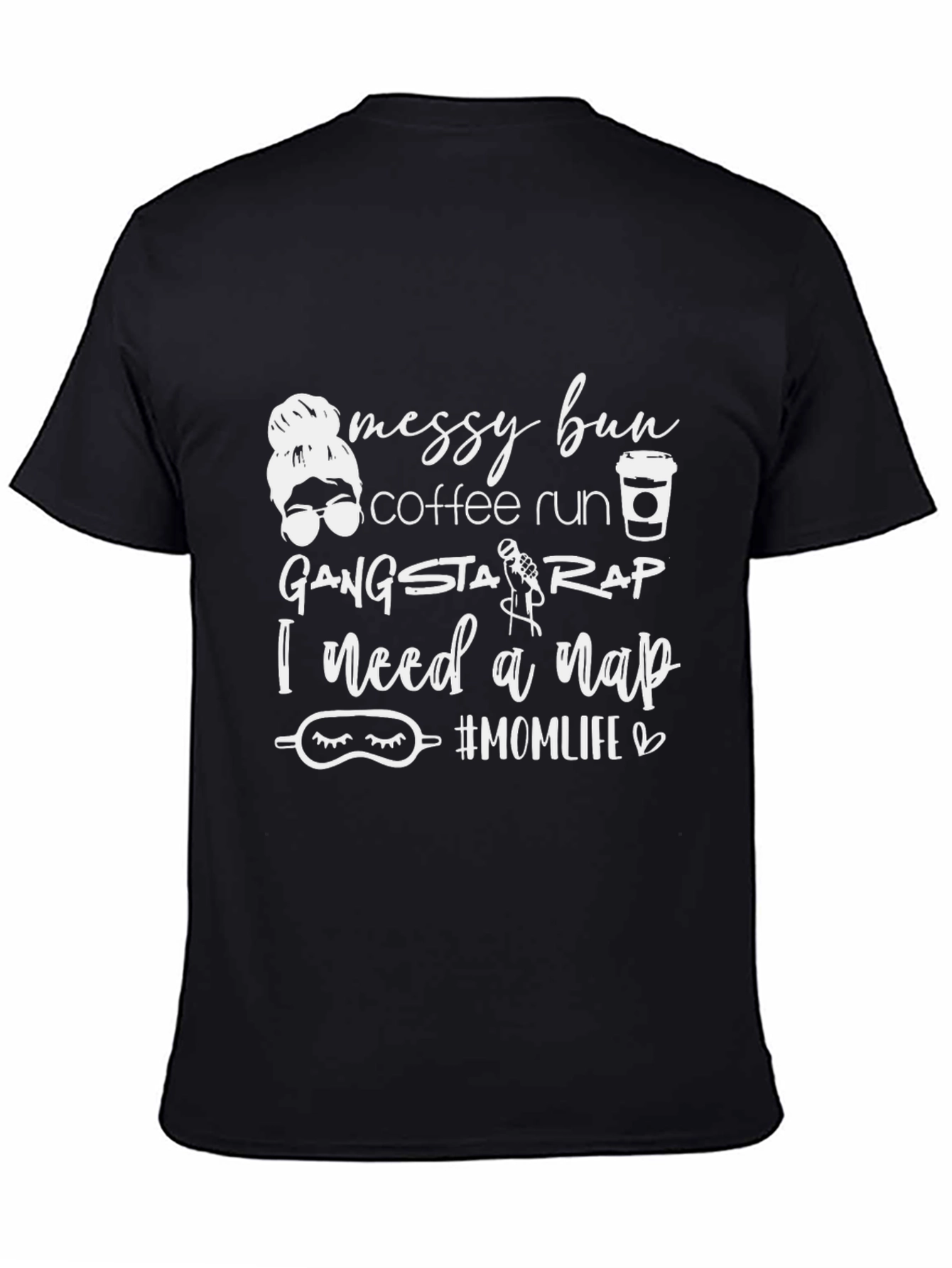 Messy Bun Coffee Run Graphic Tee