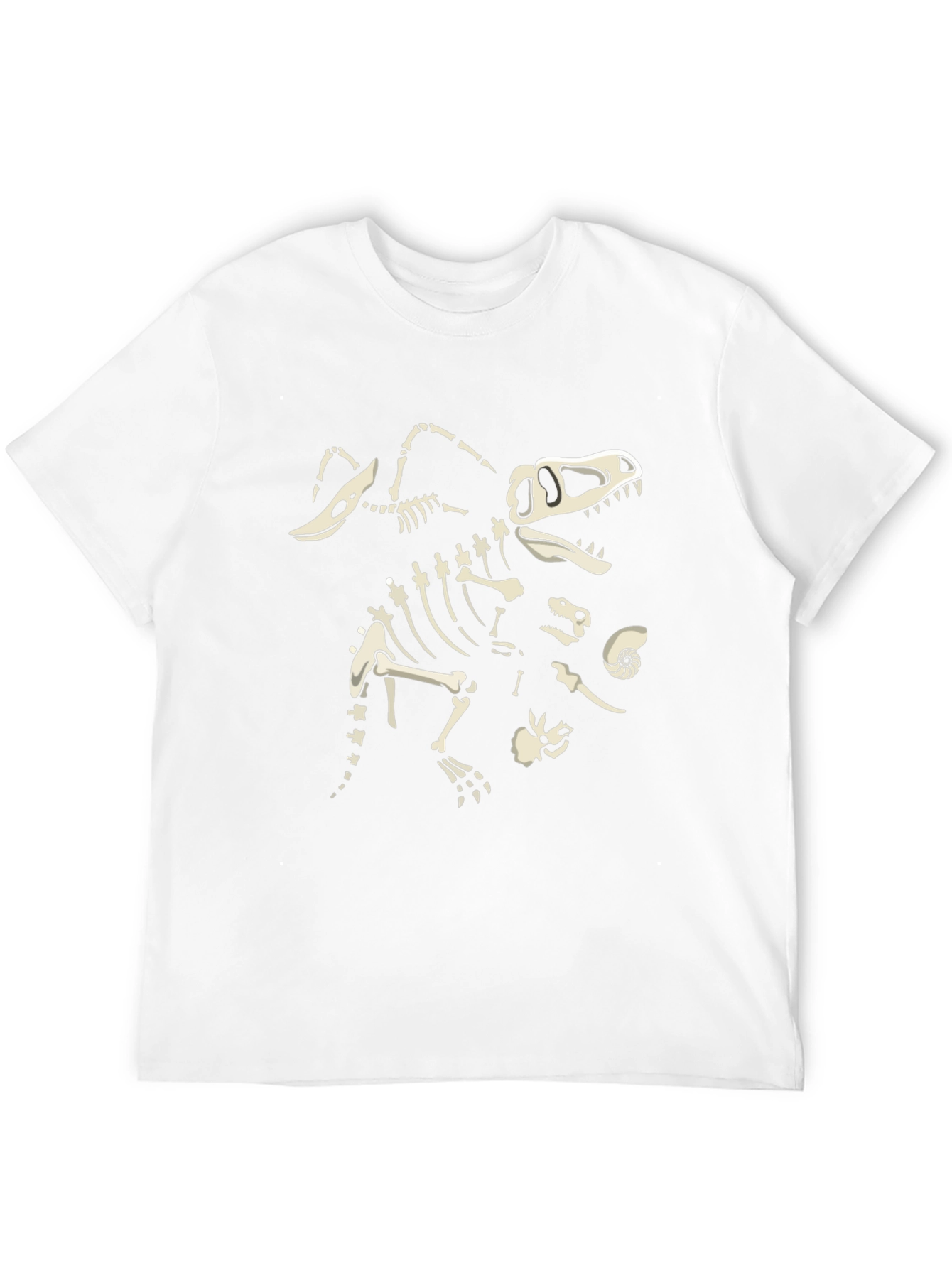 Dino Skeleton Black T-Shirt