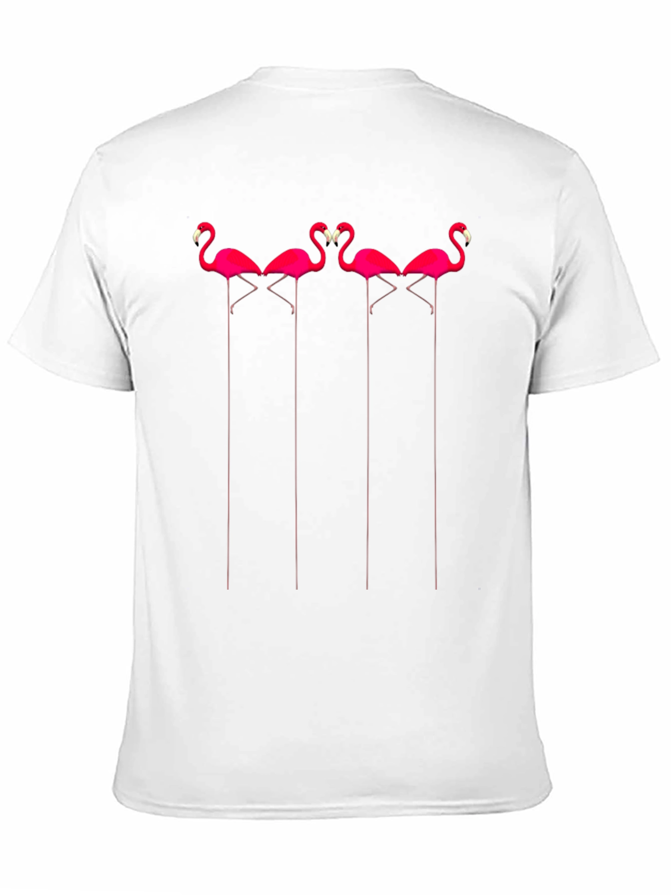 Pink Flamingo Graphic Tee - Black Crewneck