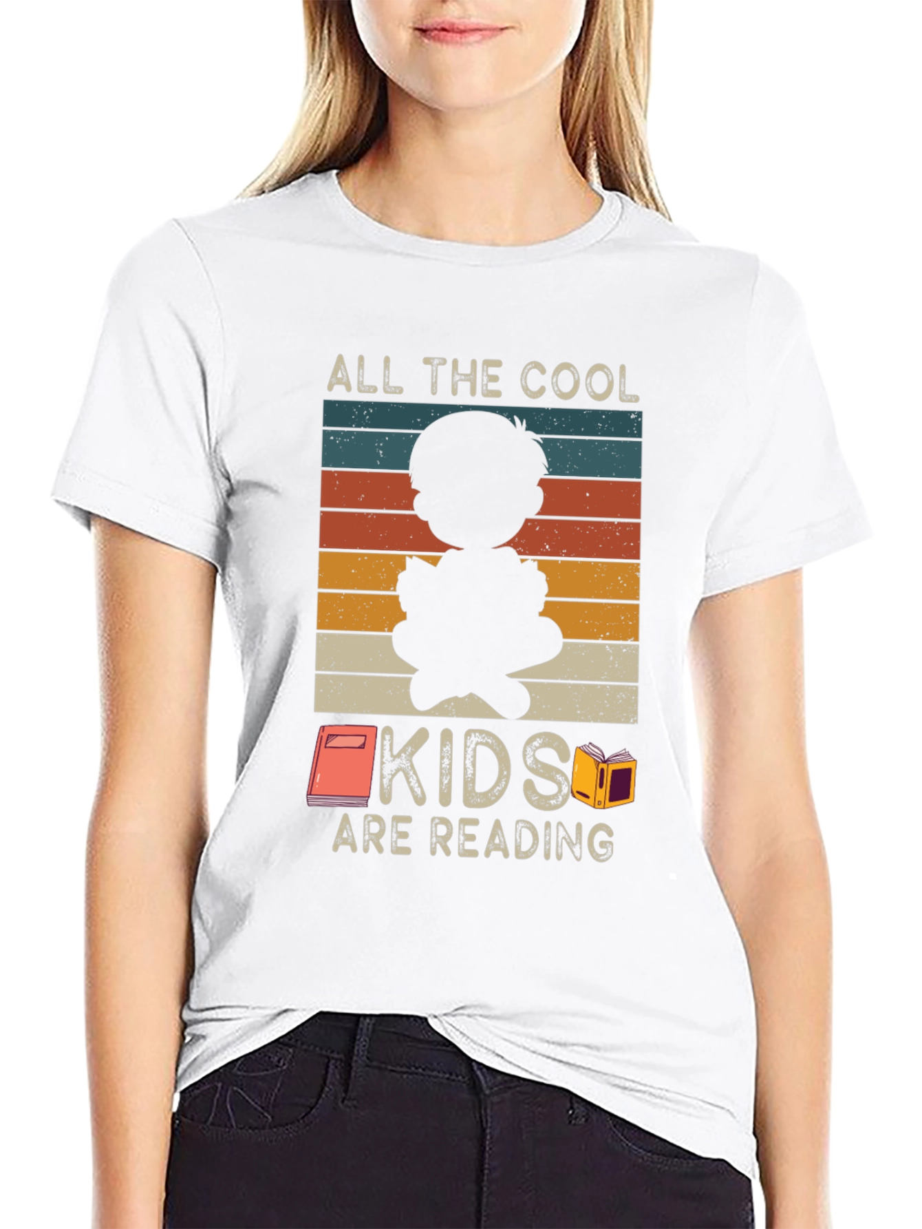 Cool Kids Reading T-Shirt: Retro Style Graphic Tee