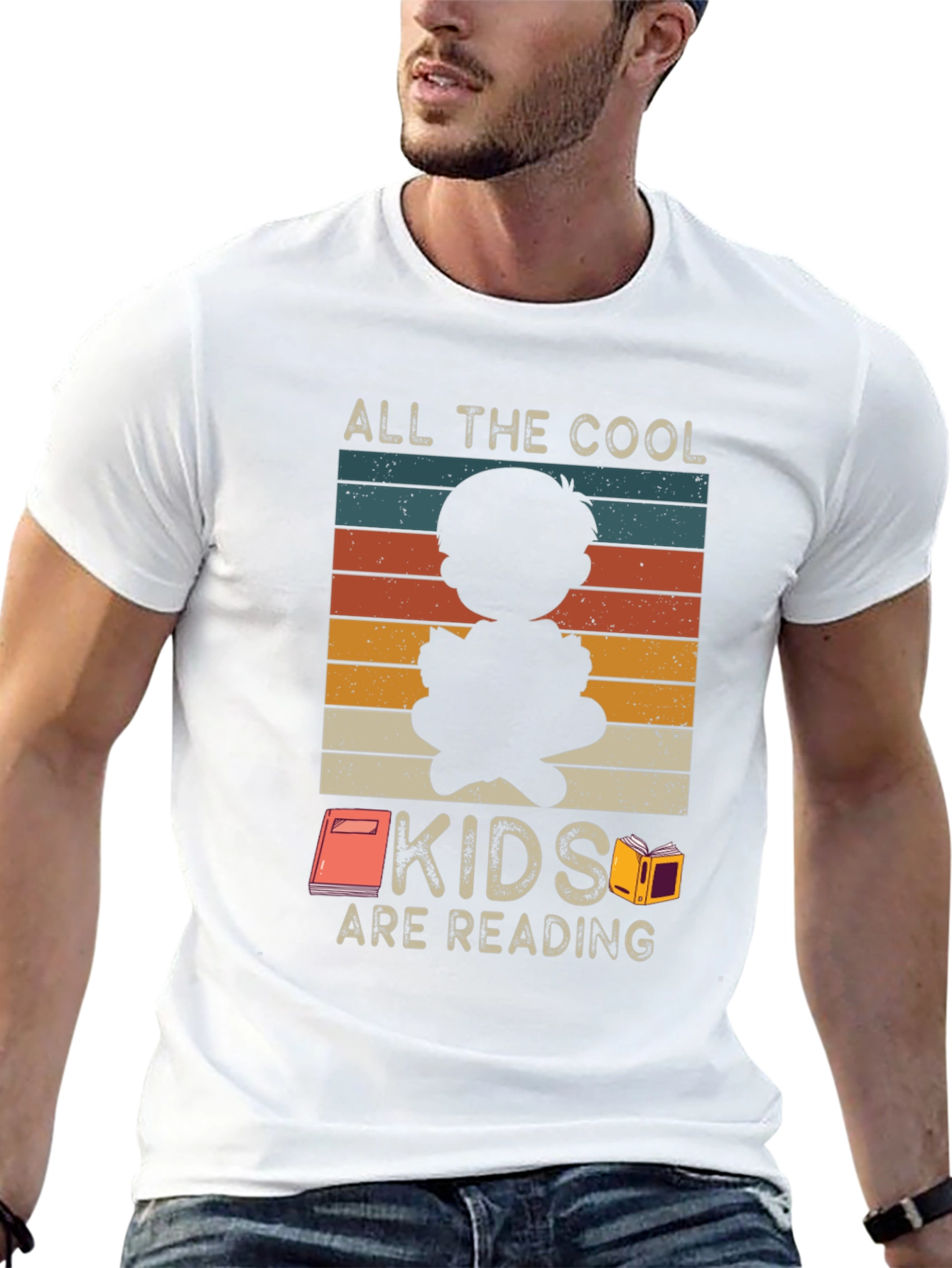 Cool Kids Reading T-Shirt: Retro Style Graphic Tee