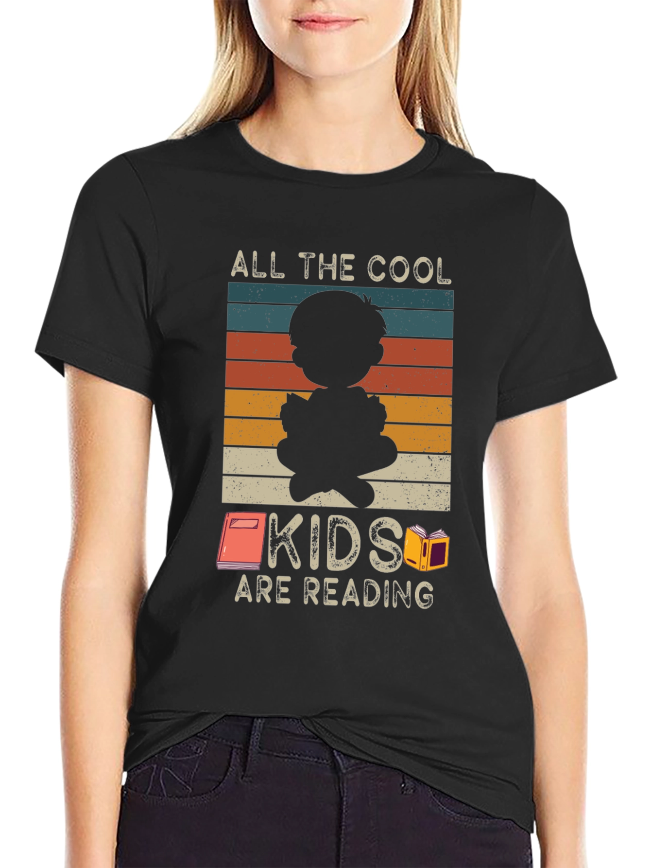 Cool Kids Reading T-Shirt: Retro Style Graphic Tee
