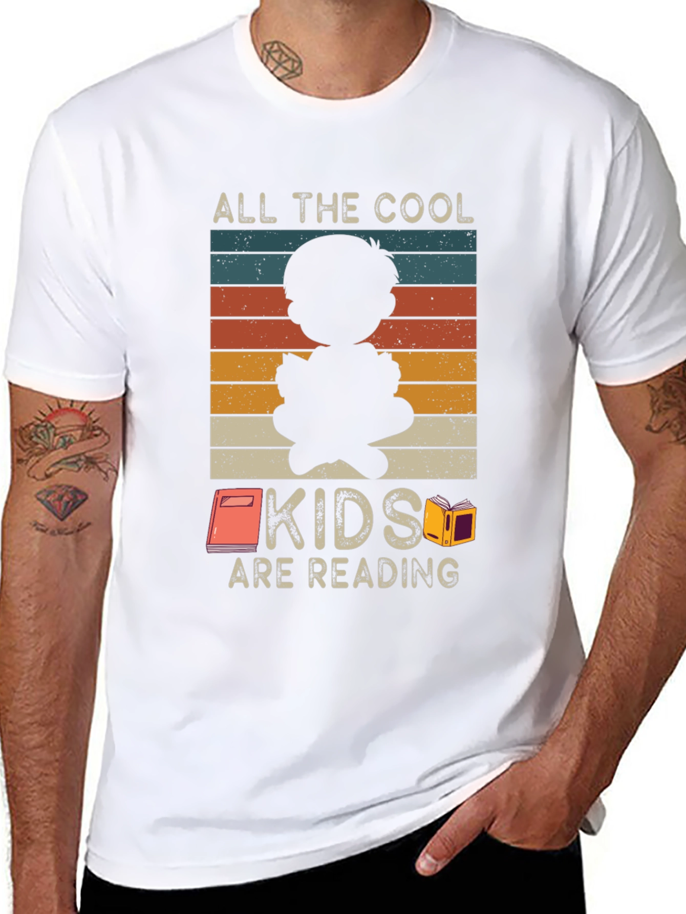 Cool Kids Reading T-Shirt: Retro Style Graphic Tee