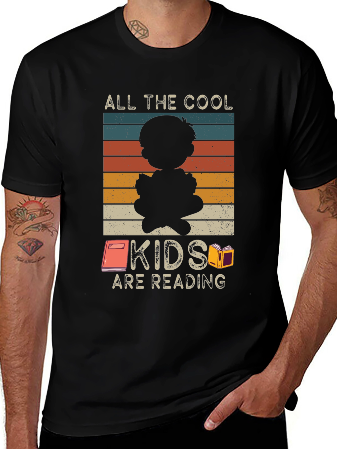 Cool Kids Reading T-Shirt: Retro Style Graphic Tee