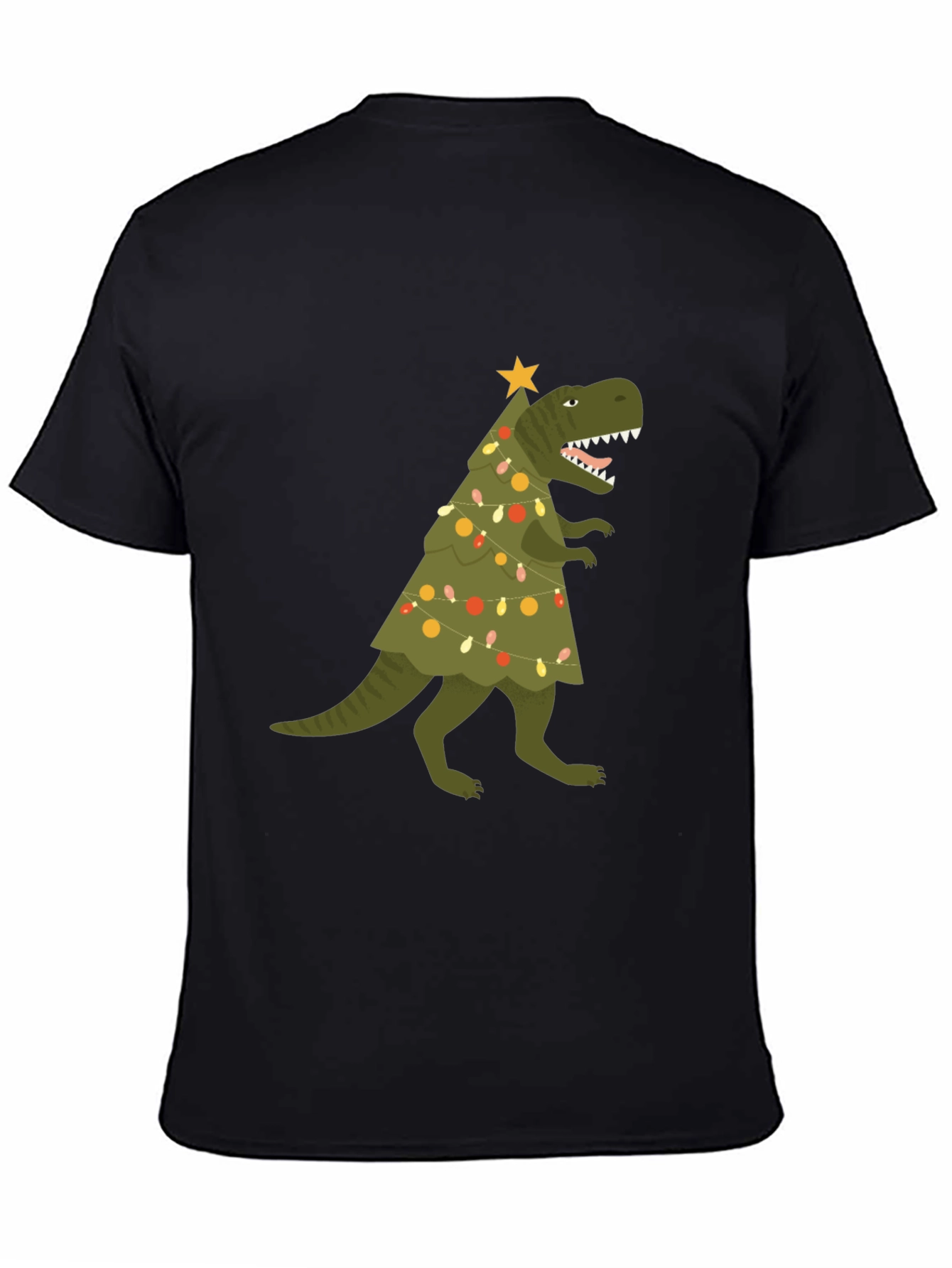 Christmas Dinosaur T-Shirt - Holiday Dino Tree Tee