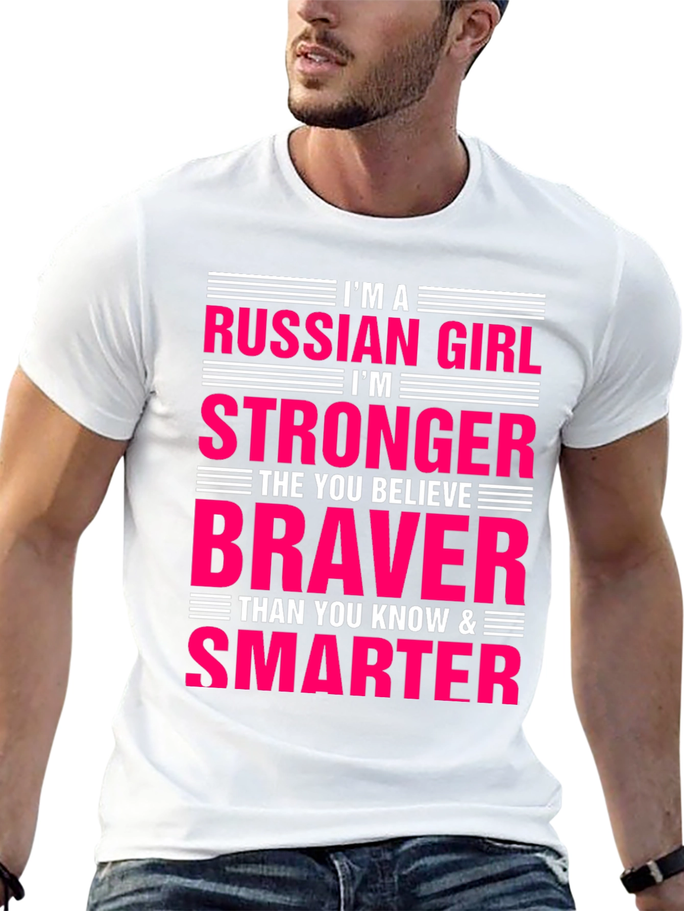 Russian Girl Stronger Braver Smarter T-Shirt