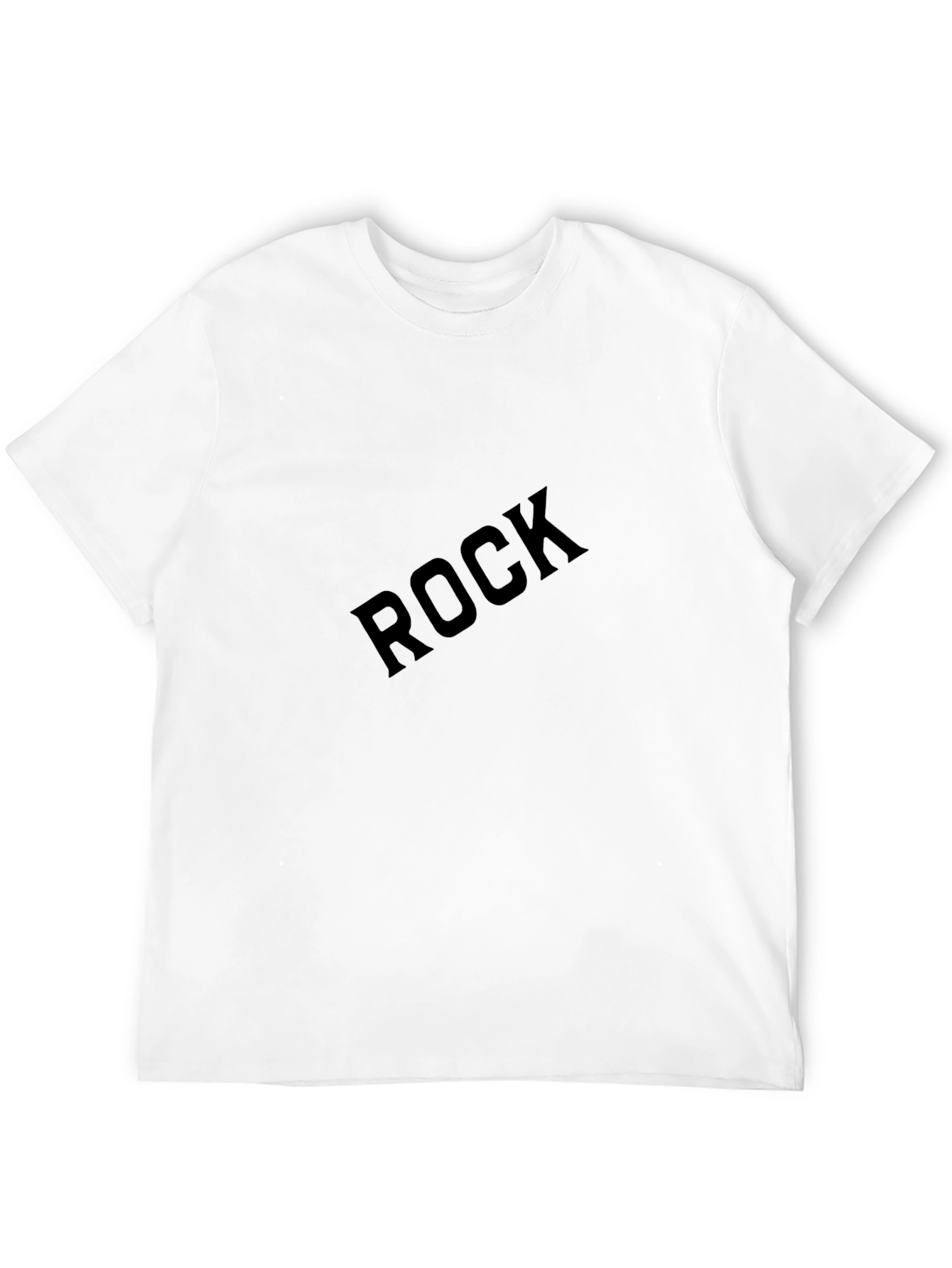 Rock Graphic T-Shirt - Black Crew Neck