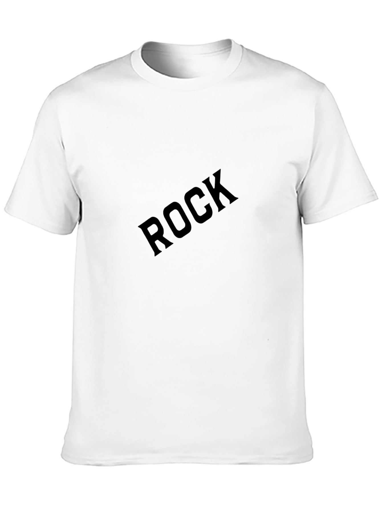 Rock Graphic T-Shirt - Black Crew Neck