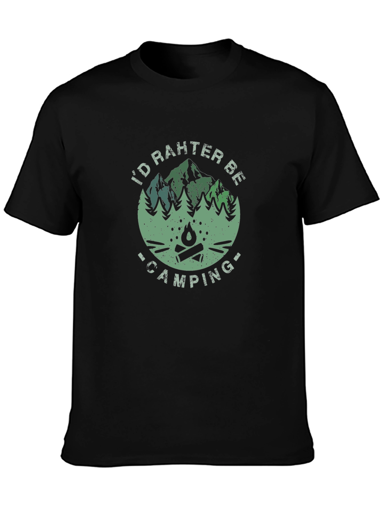 Camping Graphic Tee - Id Rather Be Camping