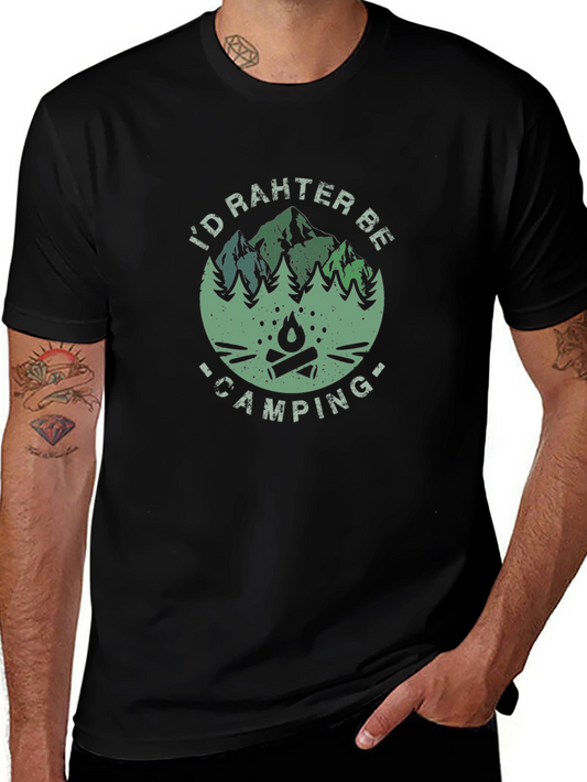 Camping Graphic Tee - Id Rather Be Camping