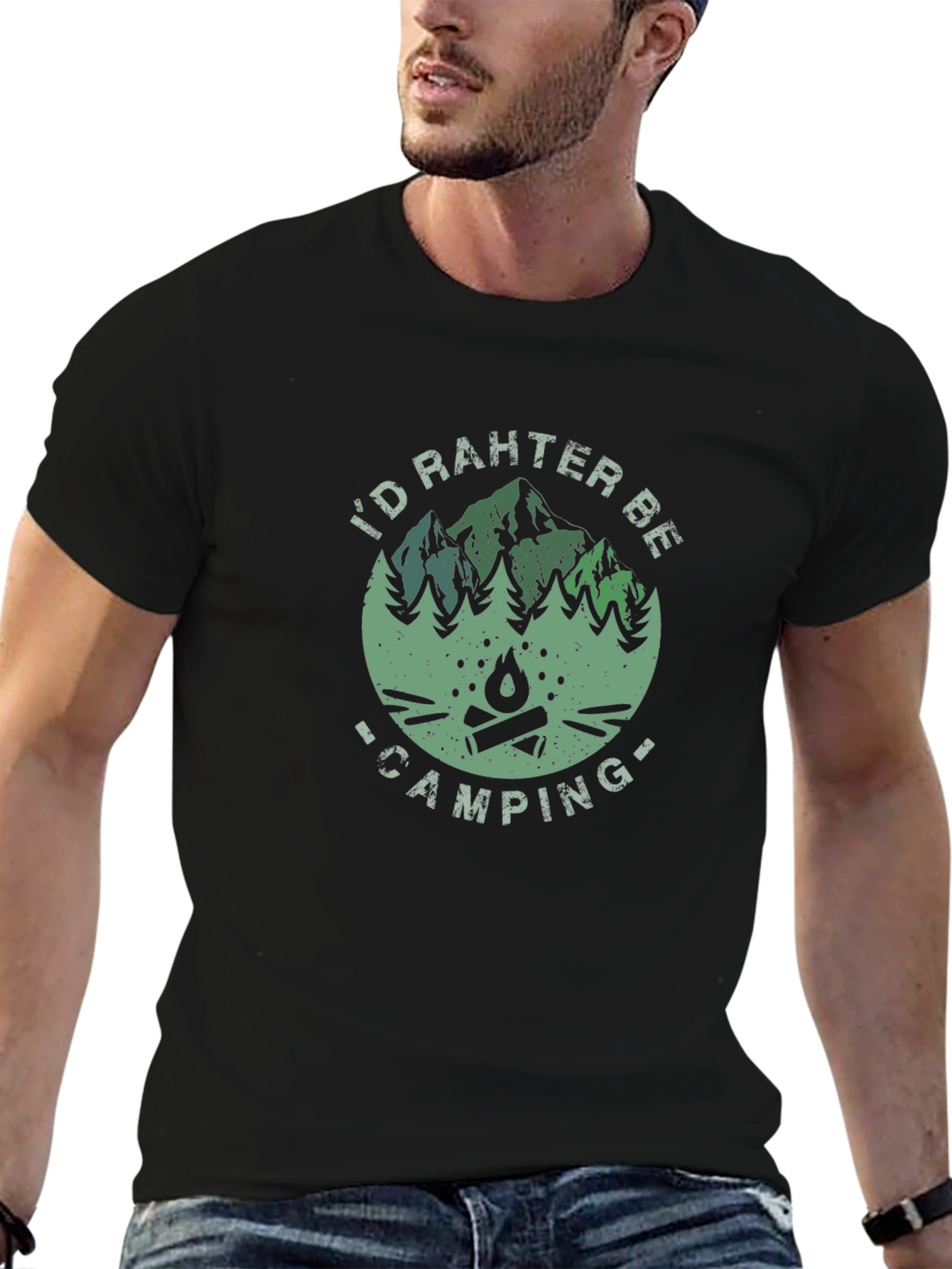 Camping Graphic Tee - Id Rather Be Camping
