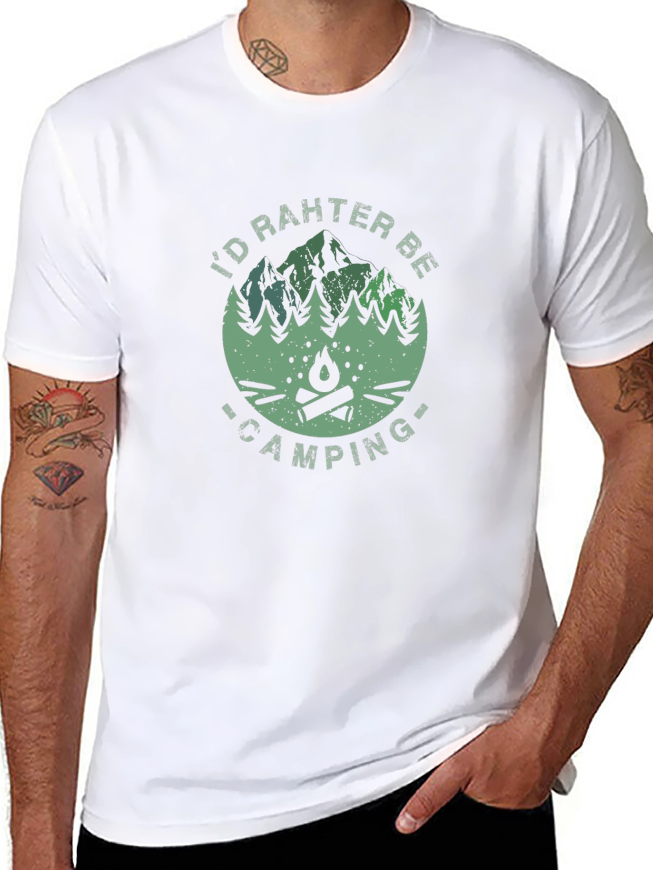 Camping Graphic Tee - Id Rather Be Camping