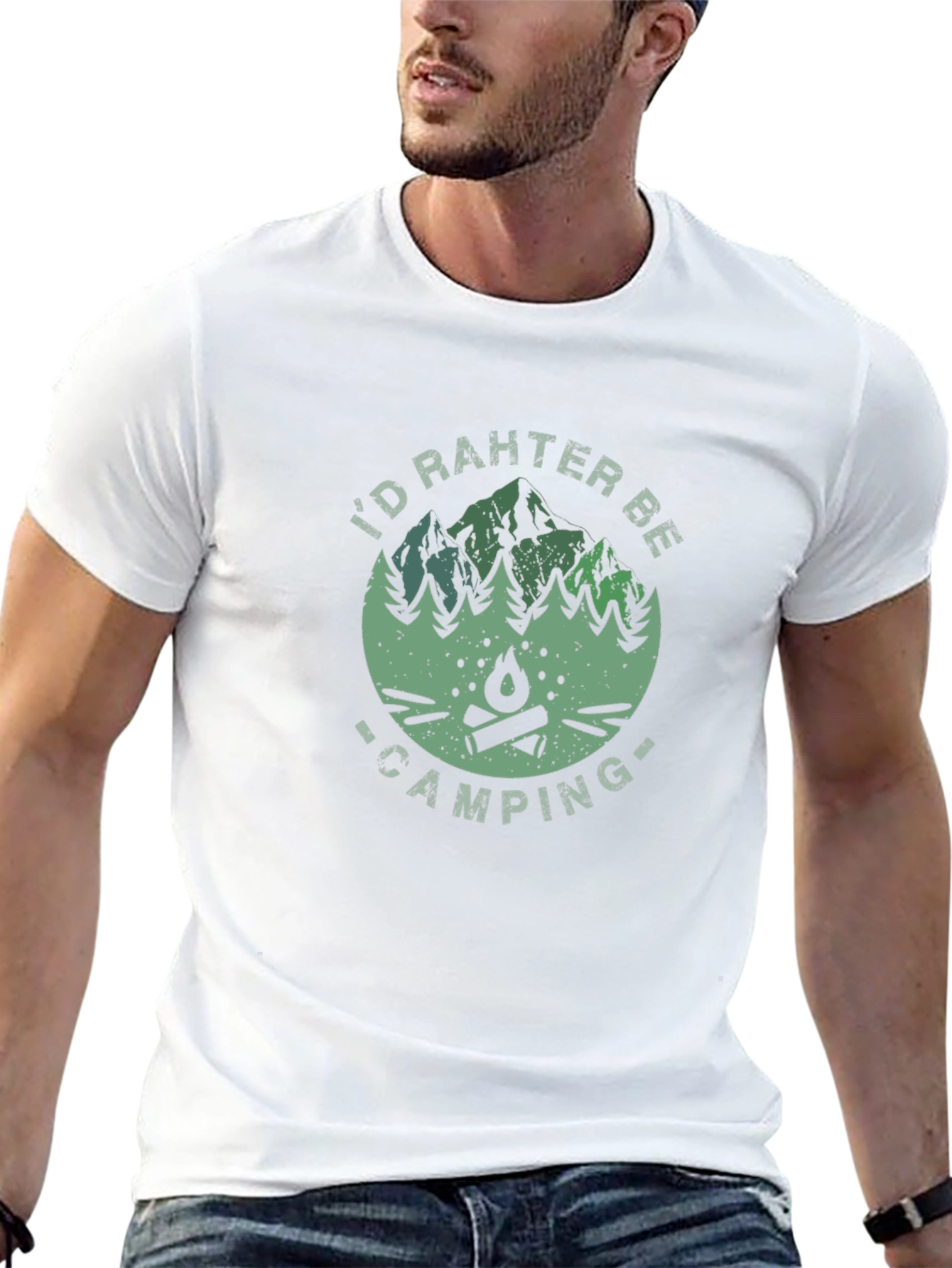 Camping Graphic Tee - Id Rather Be Camping