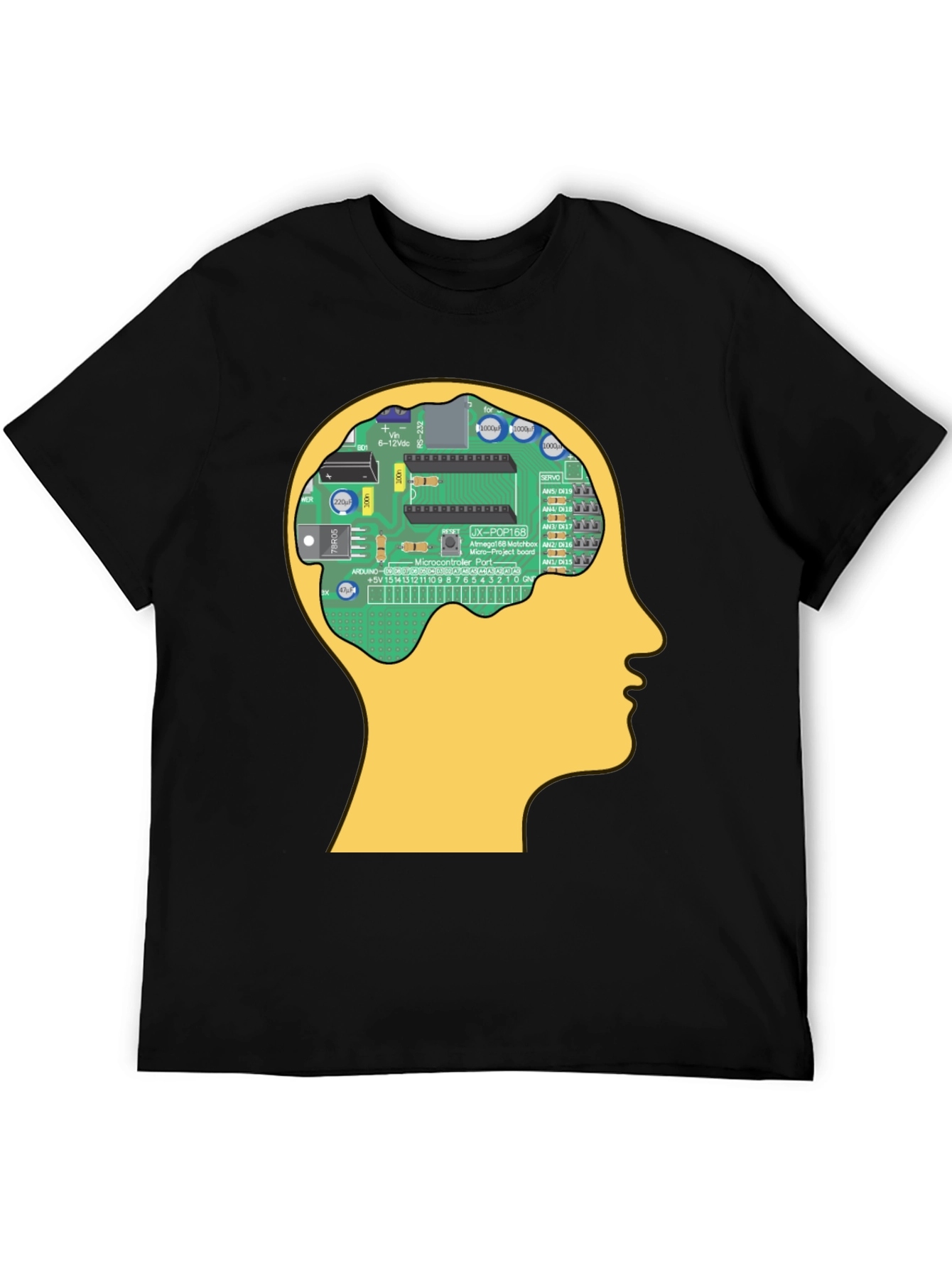 Circuit Brain T-Shirt - Tech Geek Novelty Tee
