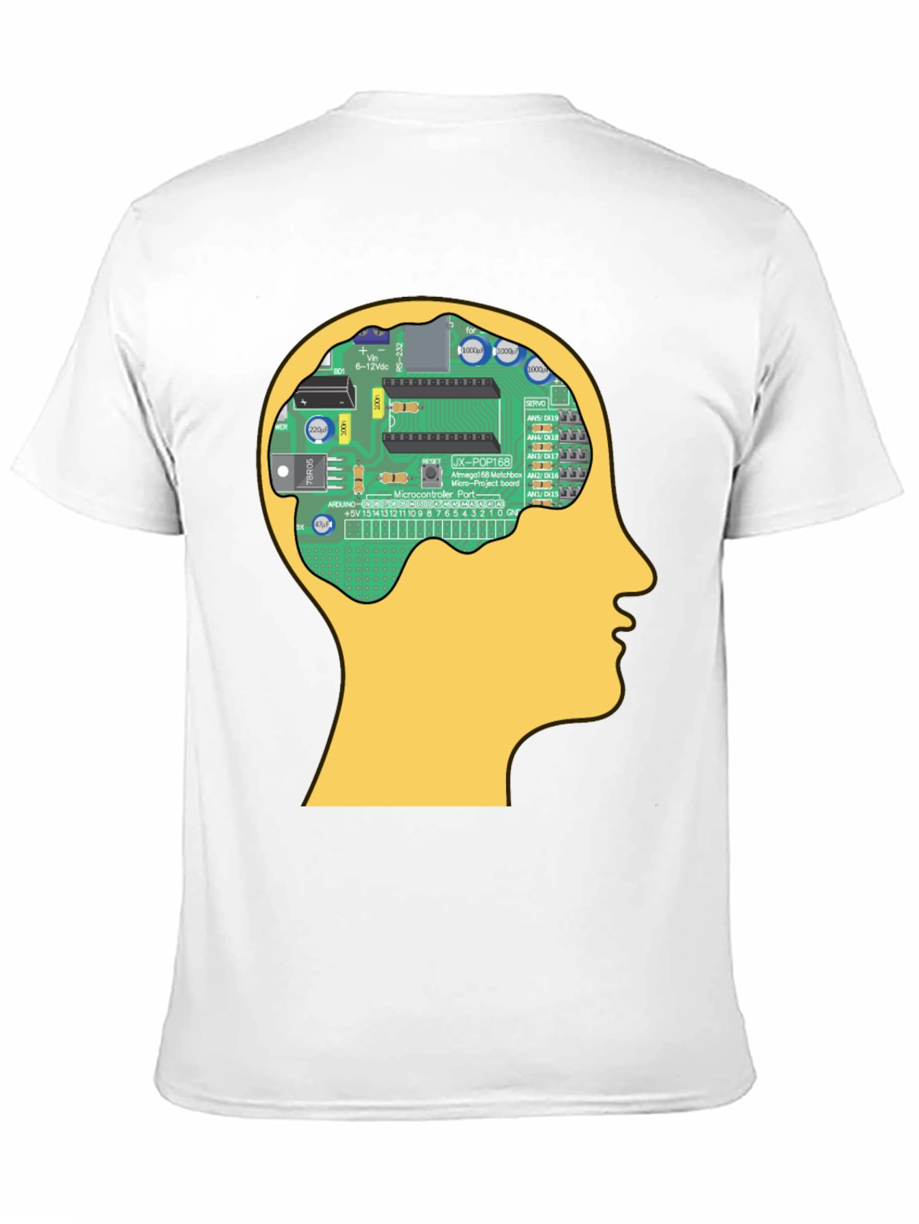 Circuit Brain T-Shirt - Tech Geek Novelty Tee