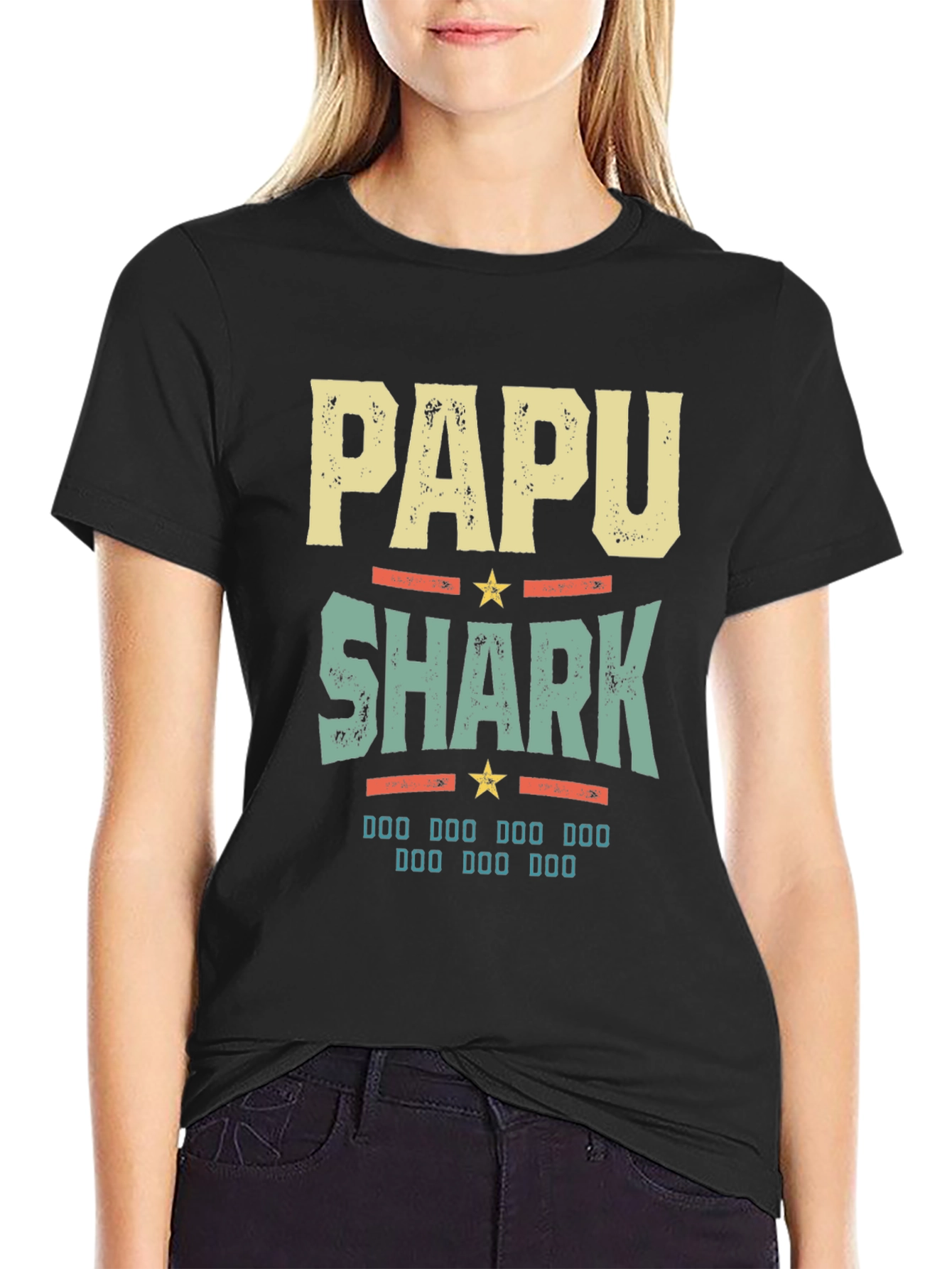 PAPA SHARK T-Shirt - Fun Dad Tee