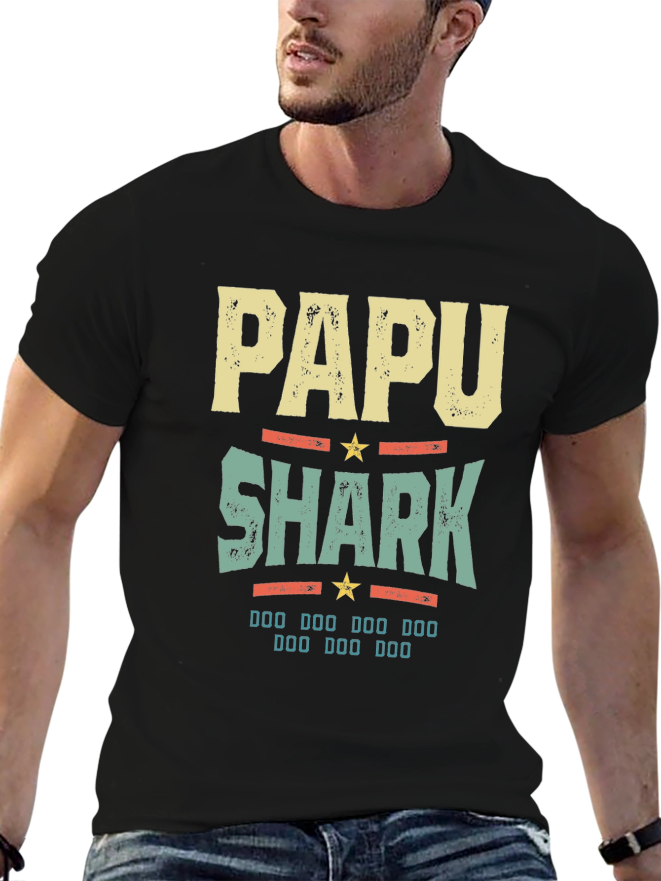 PAPA SHARK T-Shirt - Fun Dad Tee