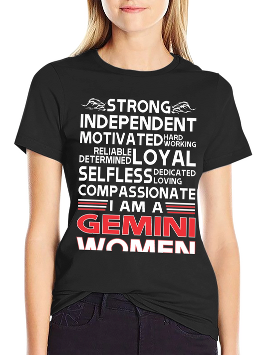 Gemini Womens Zodiac Sign T-Shirt