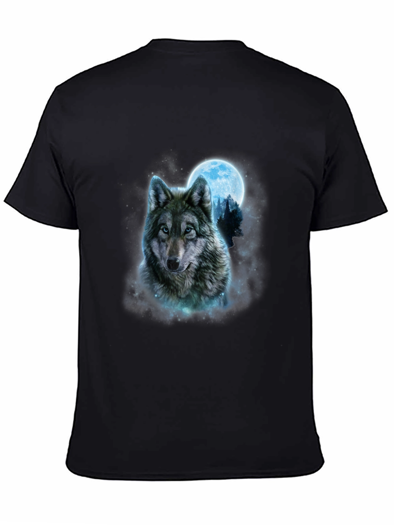 Wolf Moon Graphic Tee - Black