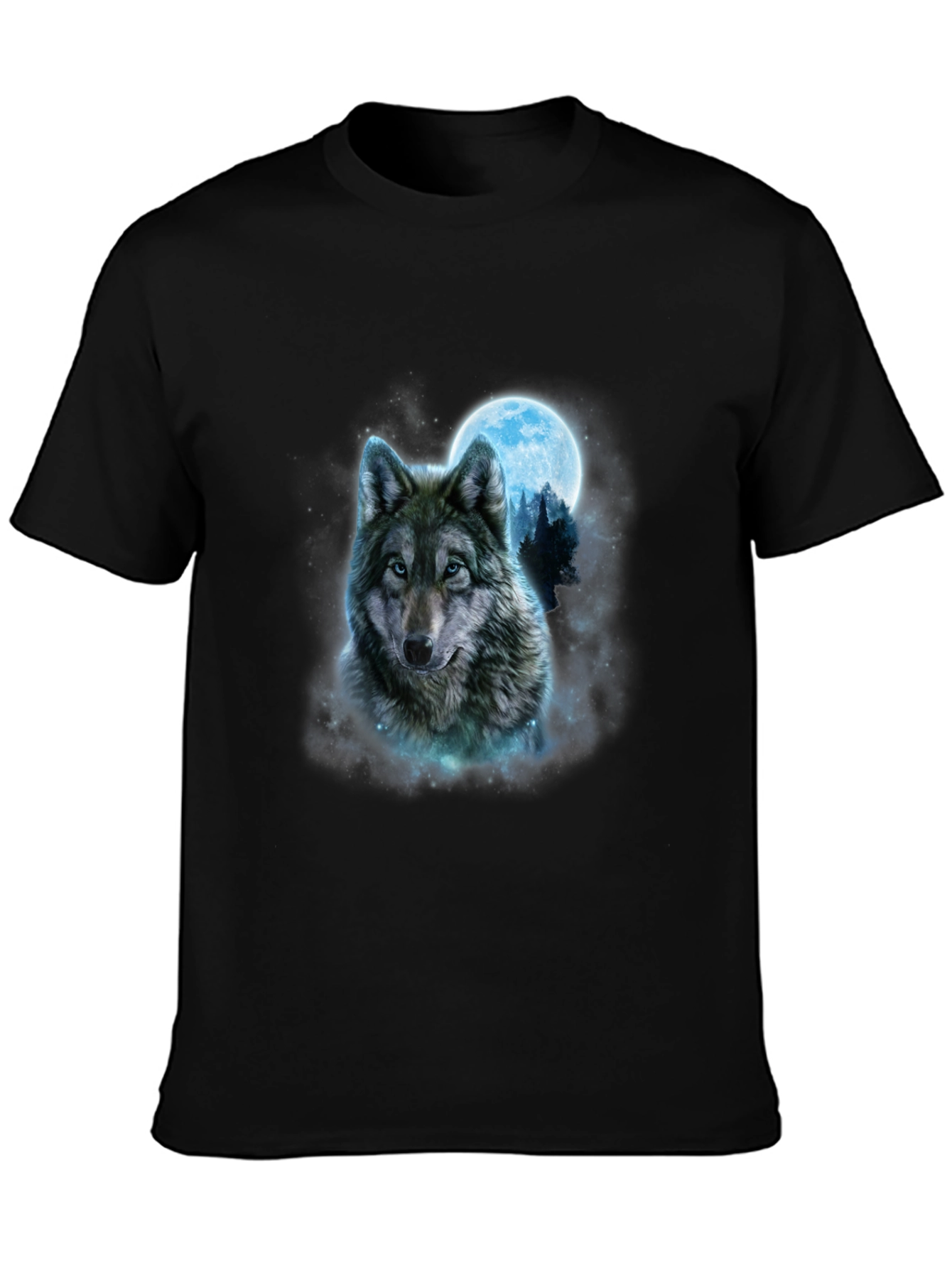 Wolf Moon Graphic Tee - Black