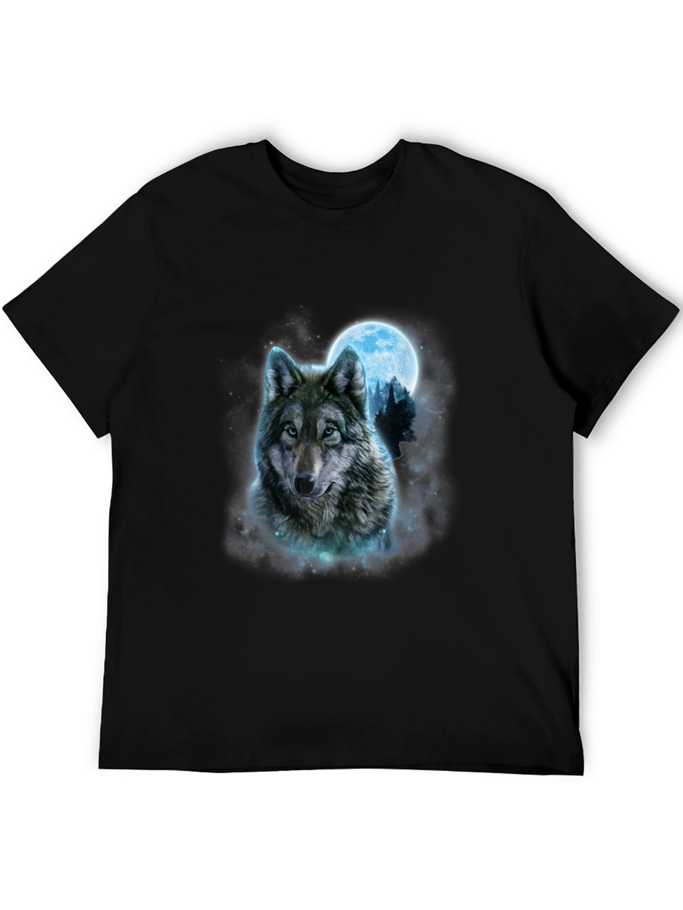 Wolf Moon Graphic Tee - Black