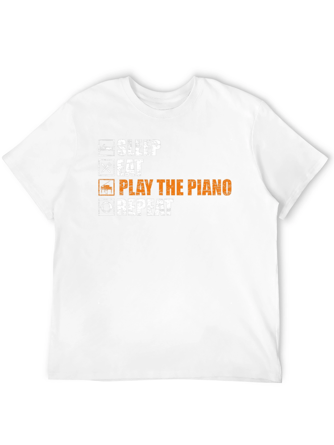 Sleep Eat Play Piano Repeat T-Shirt
