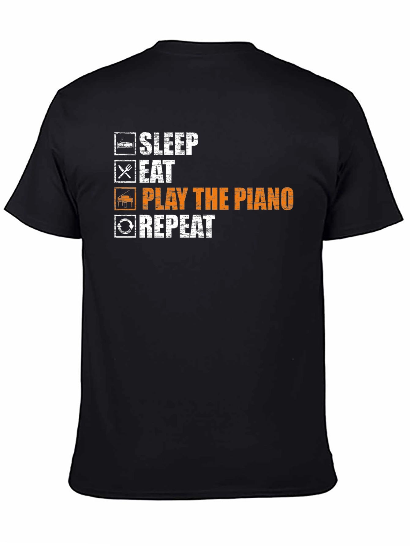 Sleep Eat Play Piano Repeat T-Shirt