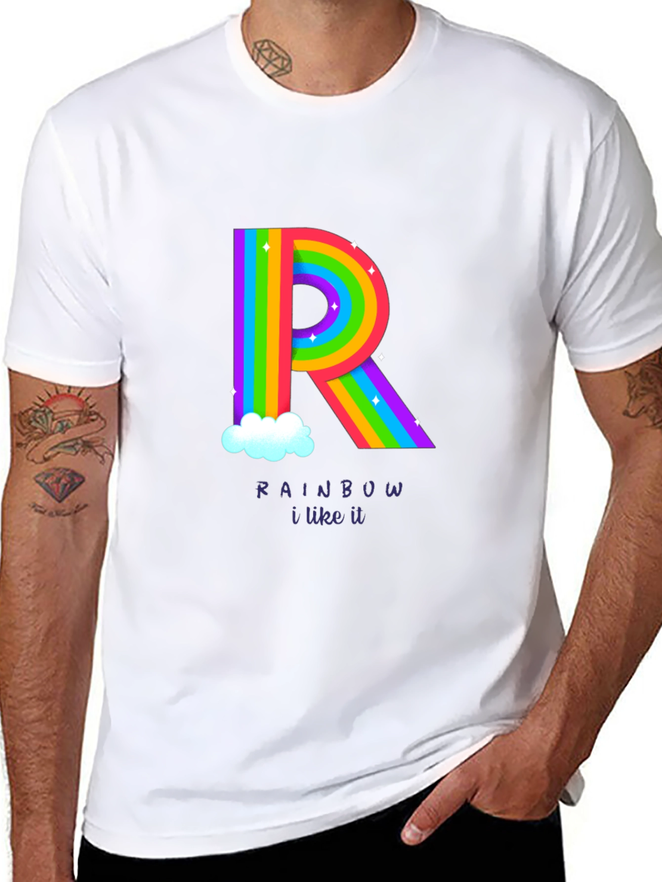 Rainbow R T-Shirt - I Like It!