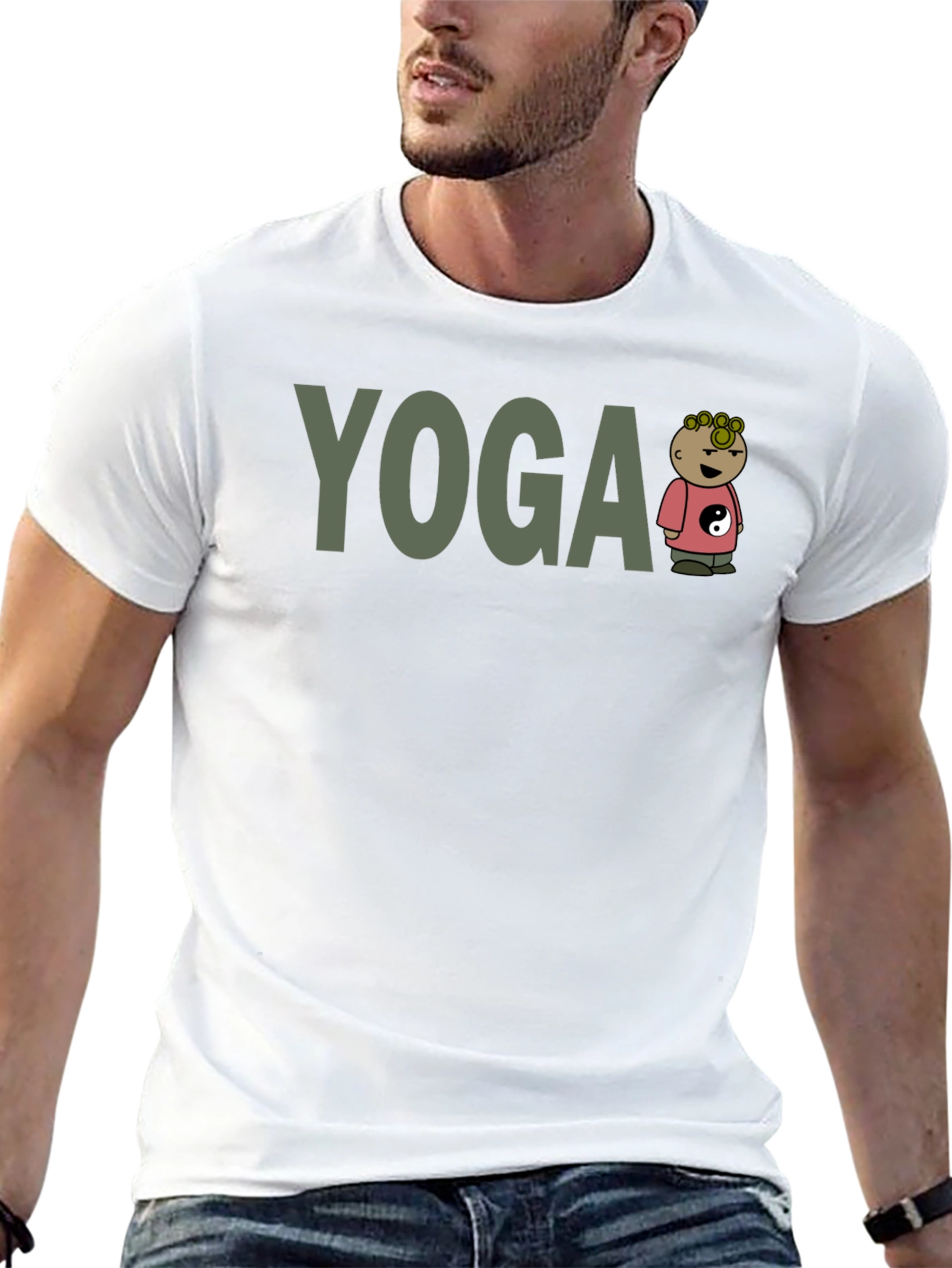 Yoga Cartoon Character Tee
