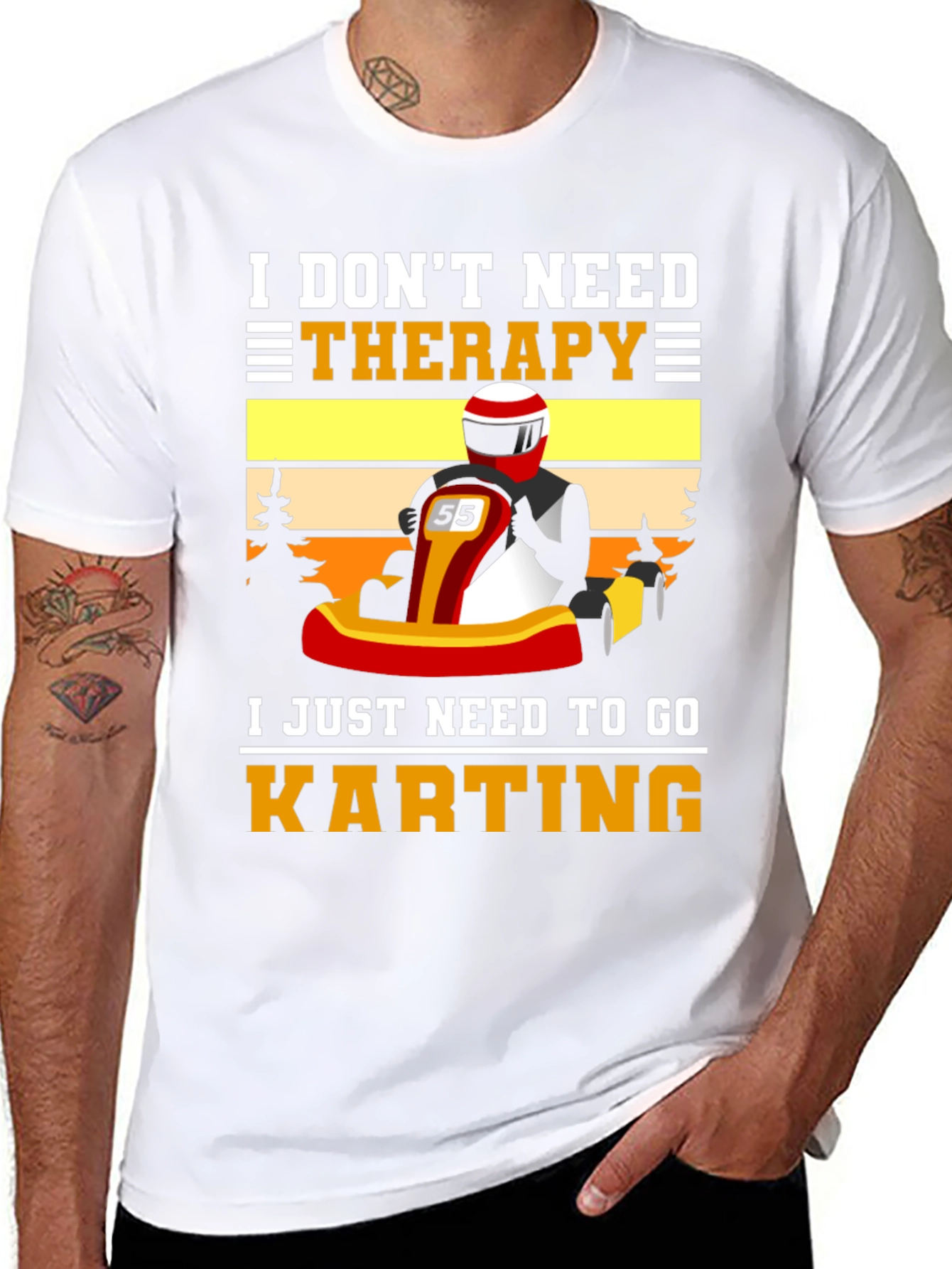 I Dont Need Therapy Go Karting T-Shirt