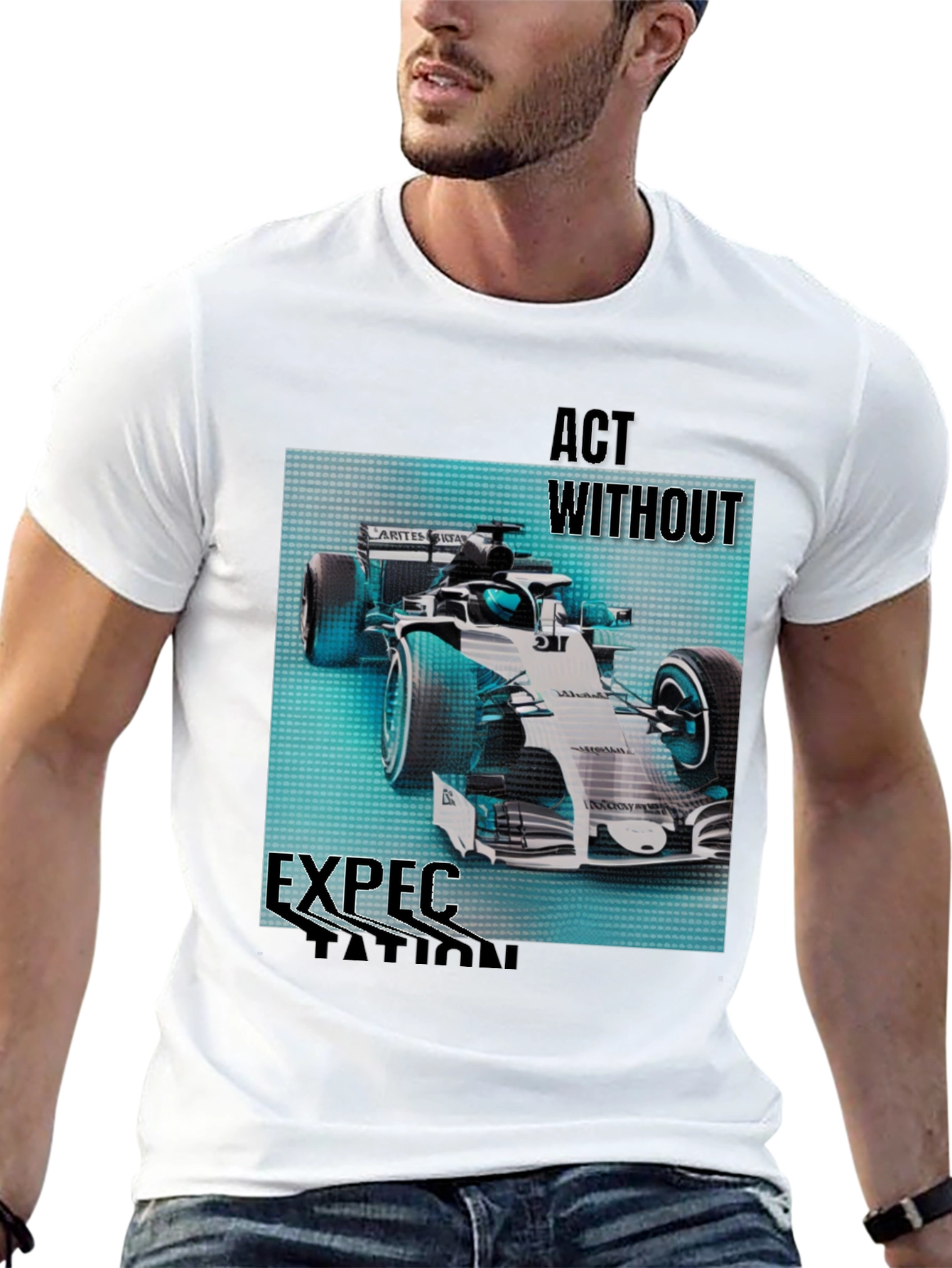 Act Without Expectation Formula 1 Racing T-Shirt