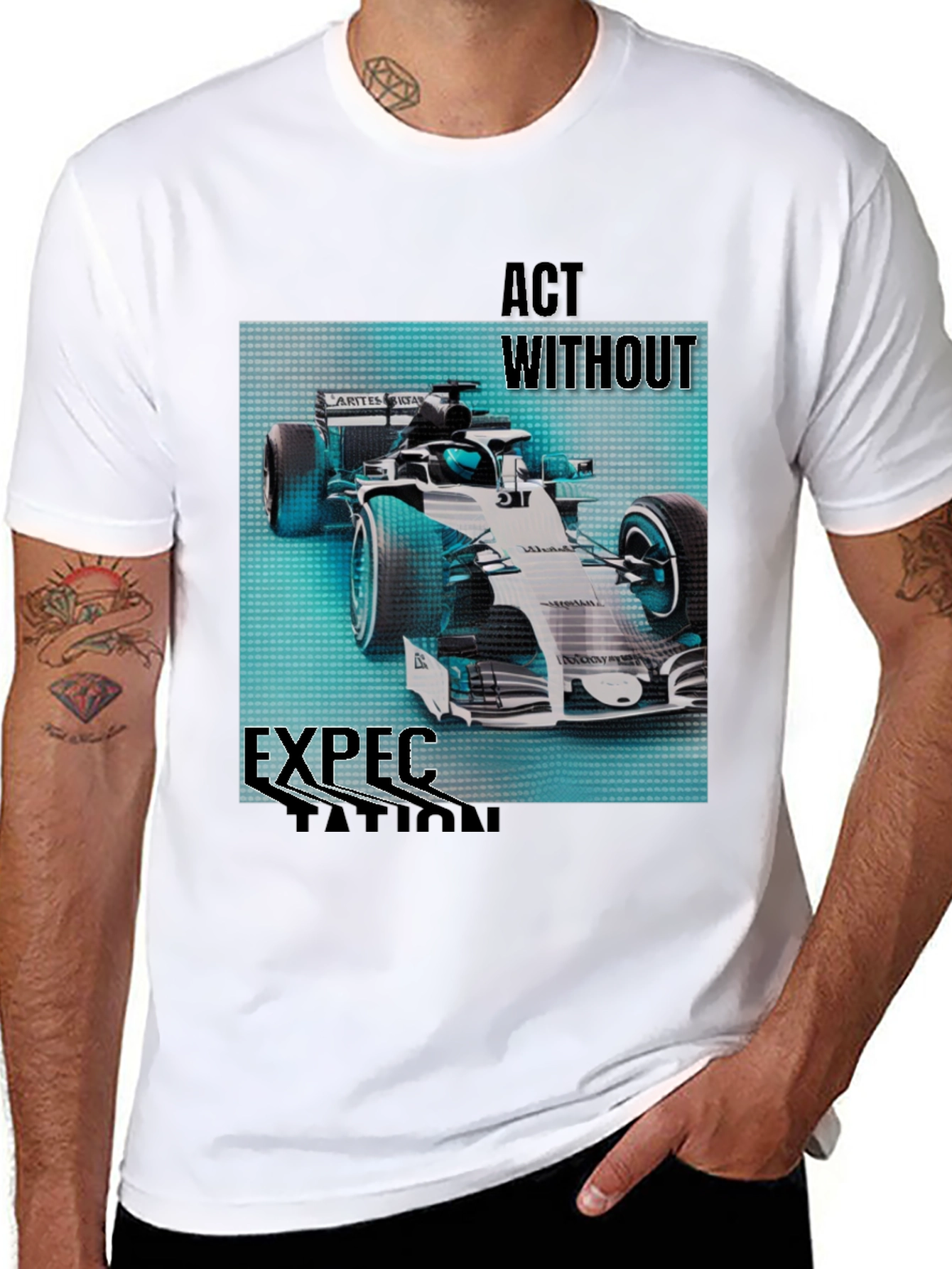 Act Without Expectation Formula 1 Racing T-Shirt