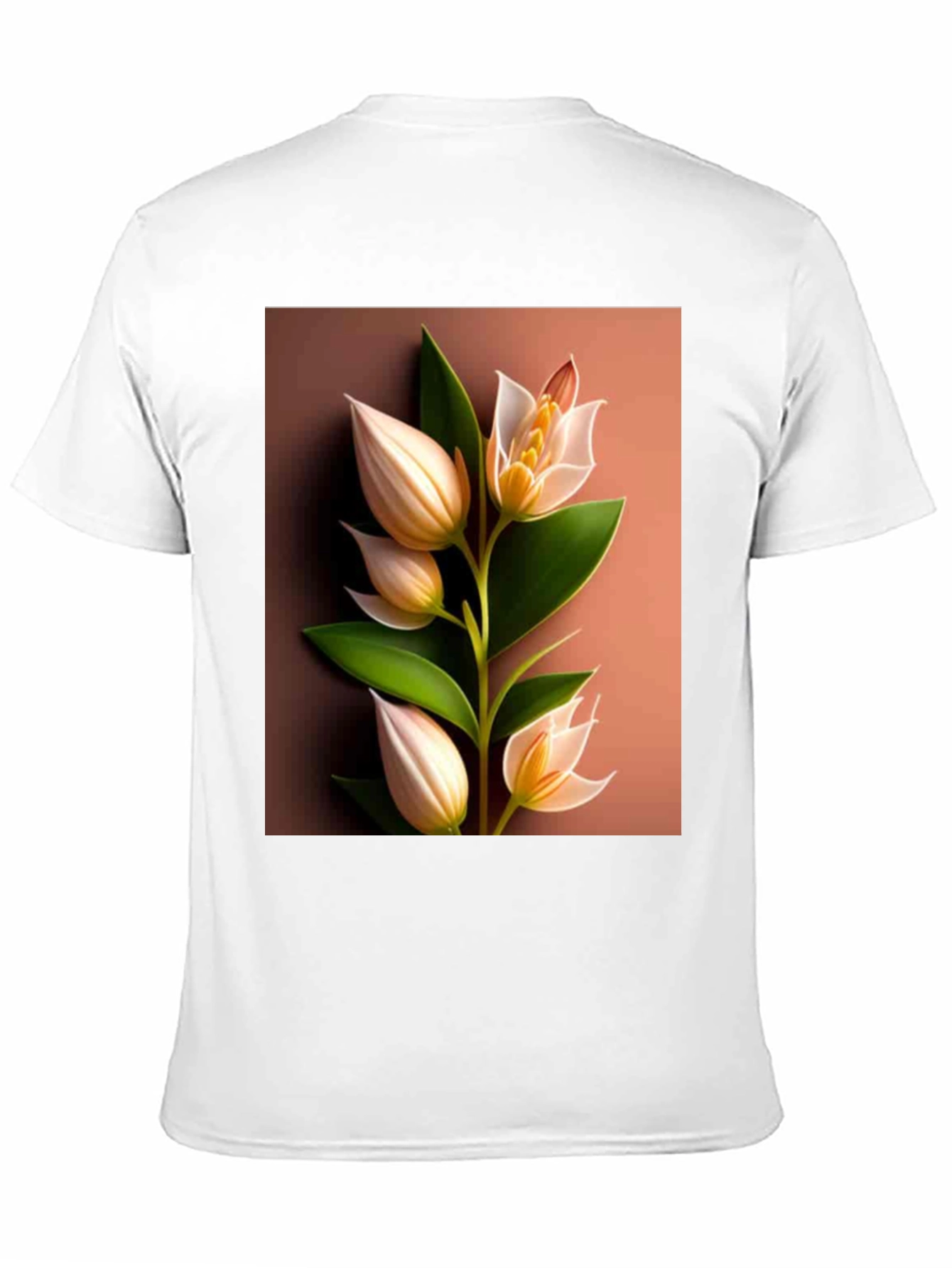 Botanical Blossom T-Shirt: Elegant Floral Design