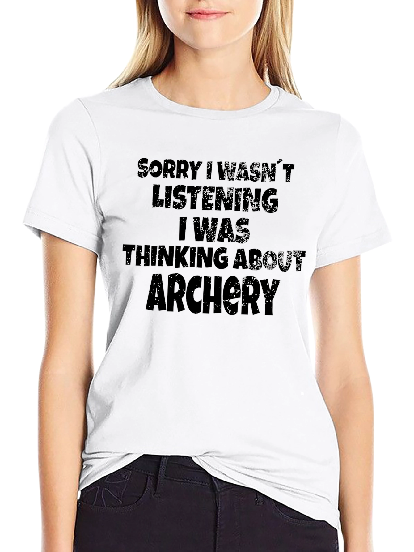 Archery Thinking Funny T-Shirt