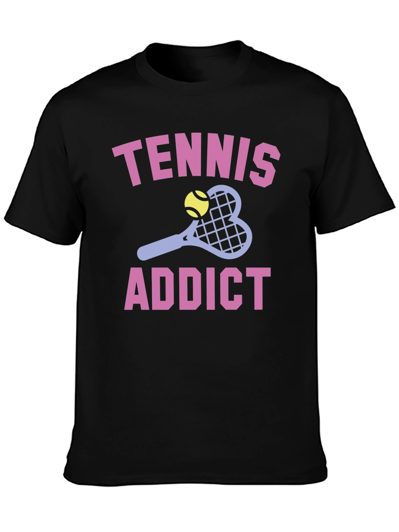 Tennis Addict Graphic T-Shirt - Soft Cotton Tee