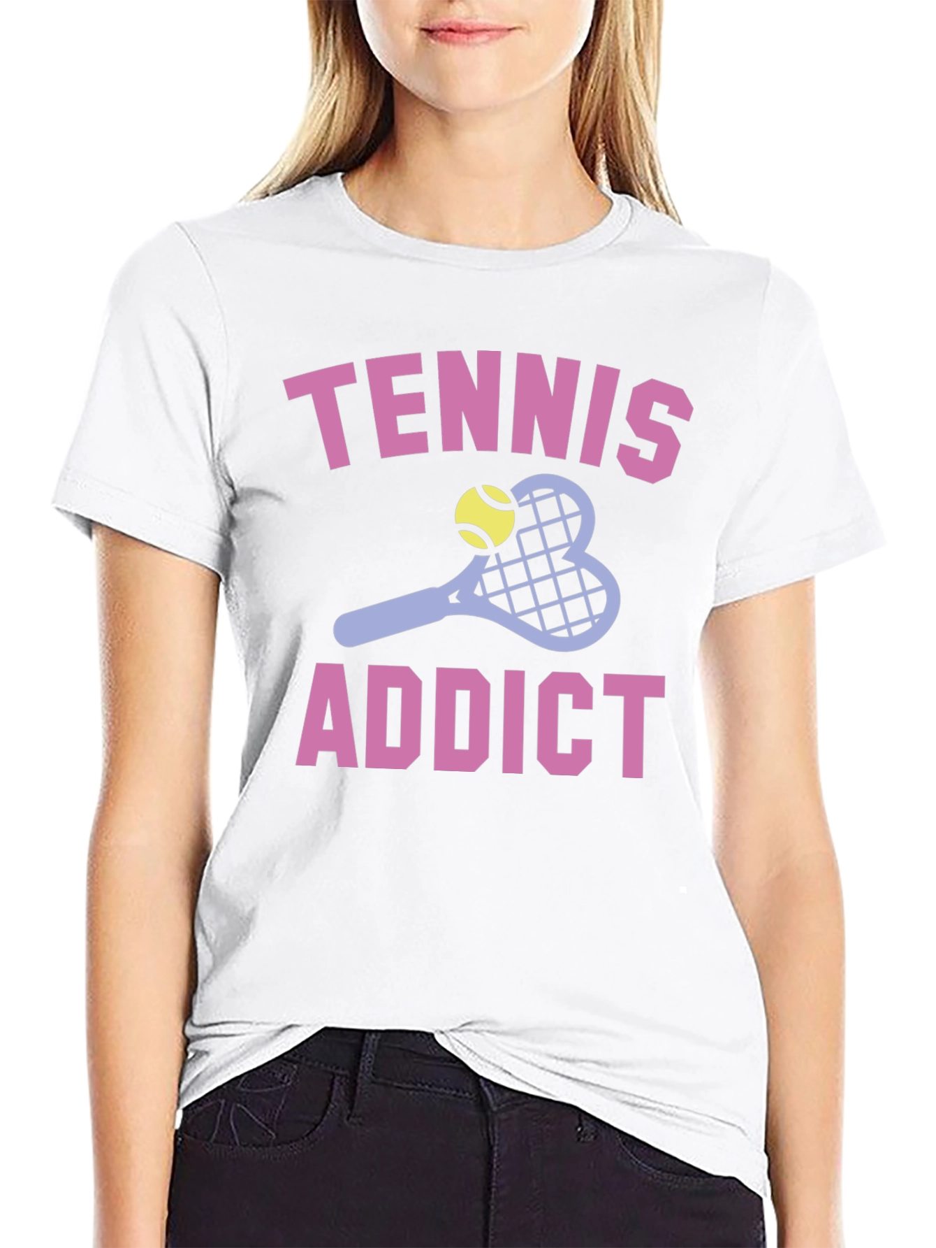 Tennis Addict Graphic T-Shirt - Soft Cotton Tee