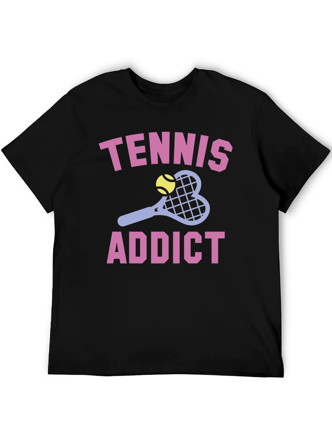 Tennis Addict Graphic T-Shirt - Soft Cotton Tee