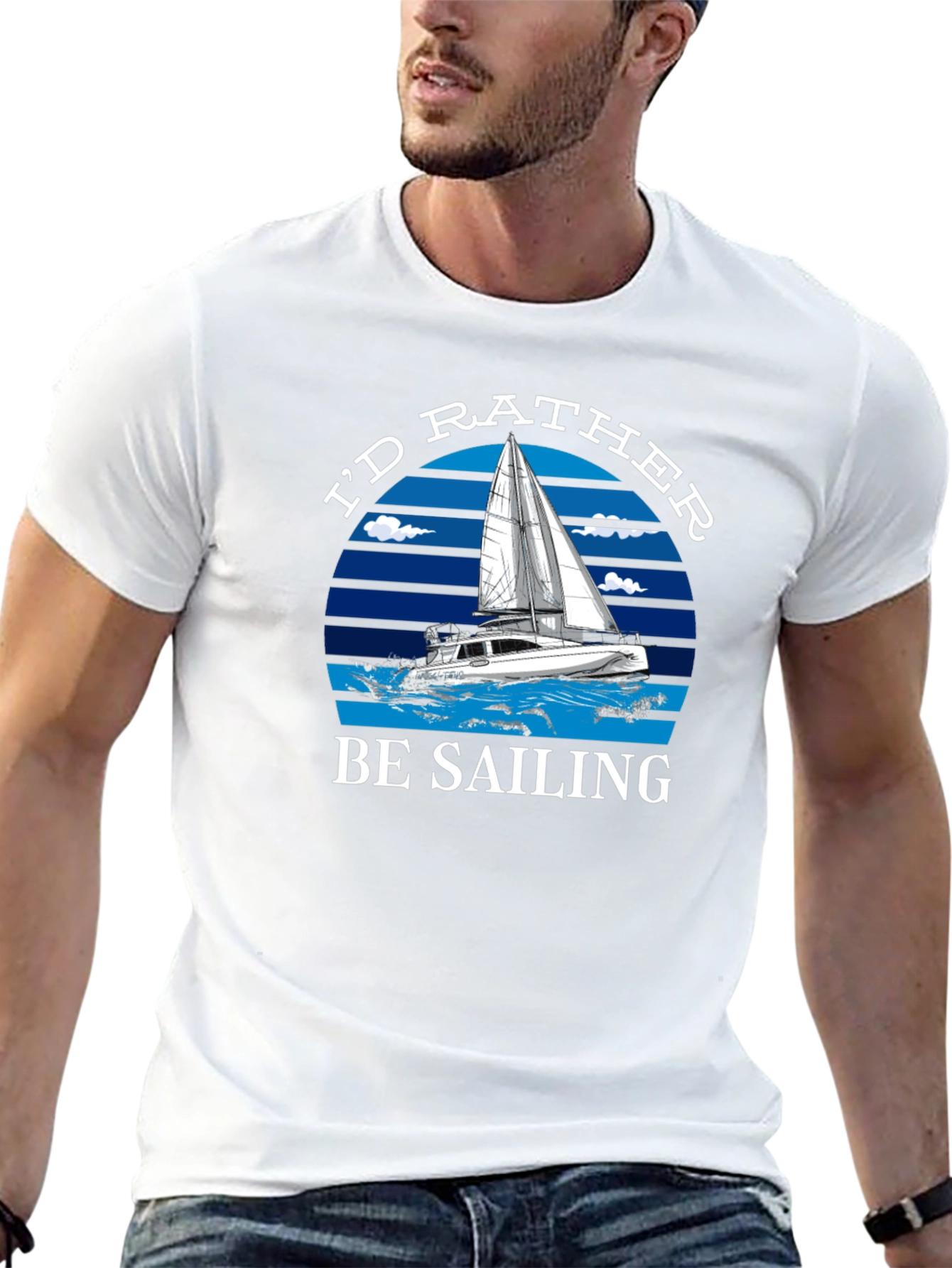 Id Rather Be Sailing Graphic T-Shirt