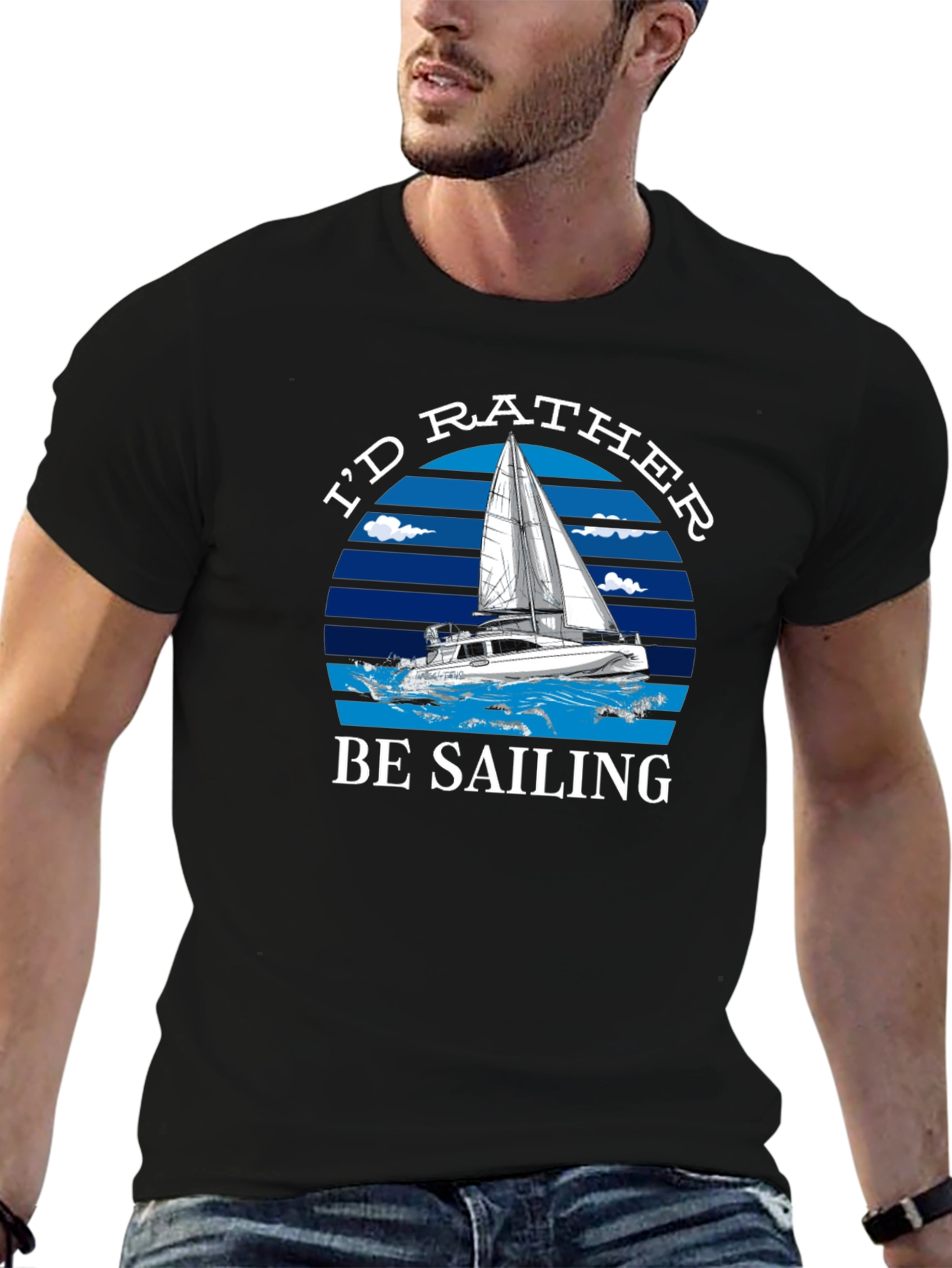 Id Rather Be Sailing Graphic T-Shirt